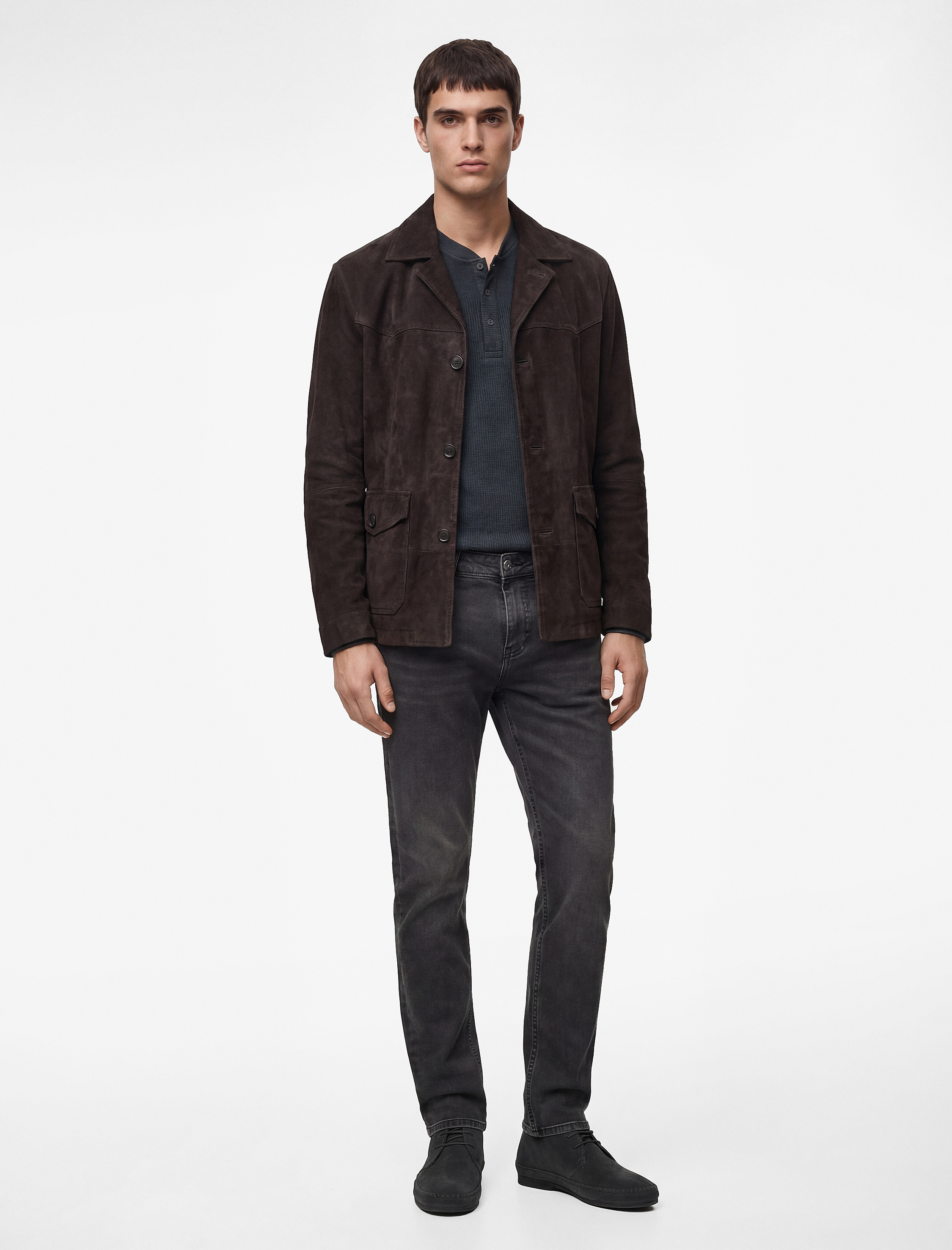   Düğmeli Cep Detaylı Normal Bel Slim Fit Jean Pantolon - Brad Jean