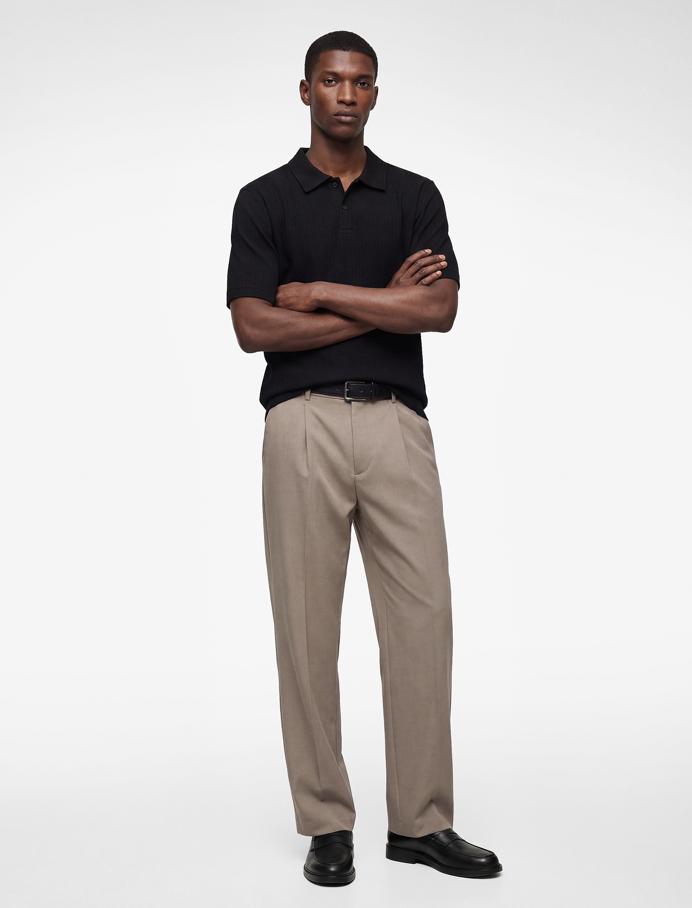   Regular Fit Kısa Kollu Düğmeli Polo Yaka Tişört