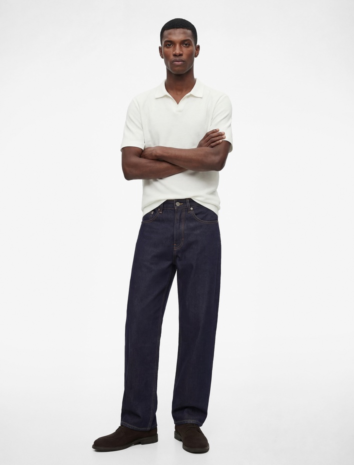  Regular Fit Kısa Kollu Dokulu Basic Polo Yaka Tişört