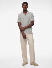 Regular Fit Kısa Kollu Düğmeli Polo Yaka Tişört