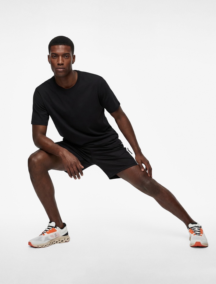  Regular Fit Kısa Kollu Bisiklet Yaka Pamuklu Basic Spor Tişört