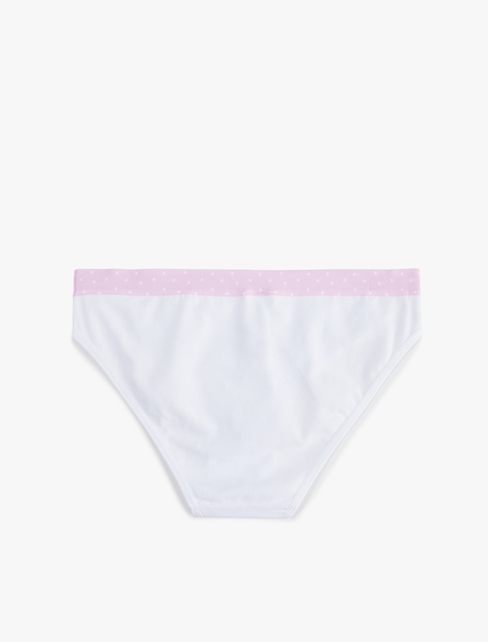  Pamuklu Rahat Kalıp Baskılı Brief Külot