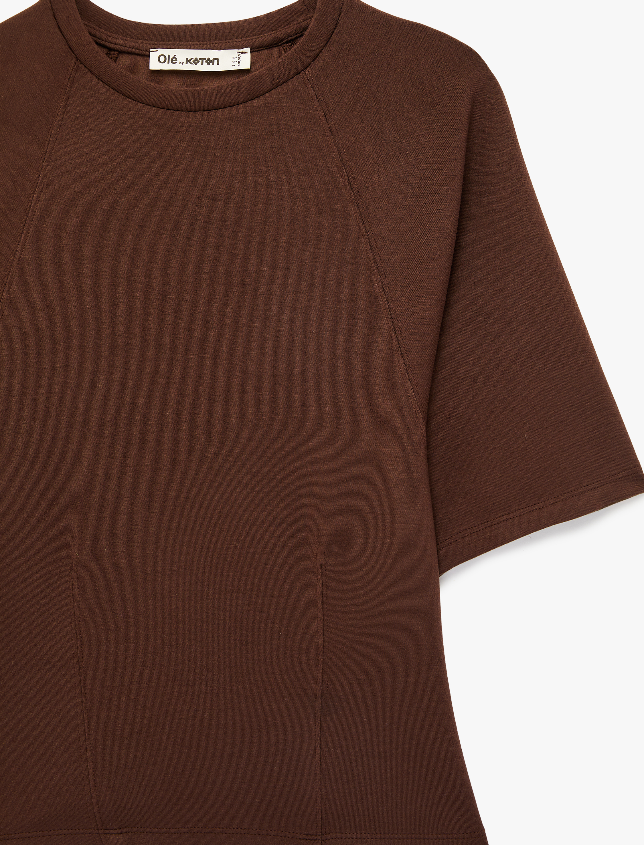   Slim Fit Kısa Kollu Bisiklet Yaka Modal Karışımlı Tişört