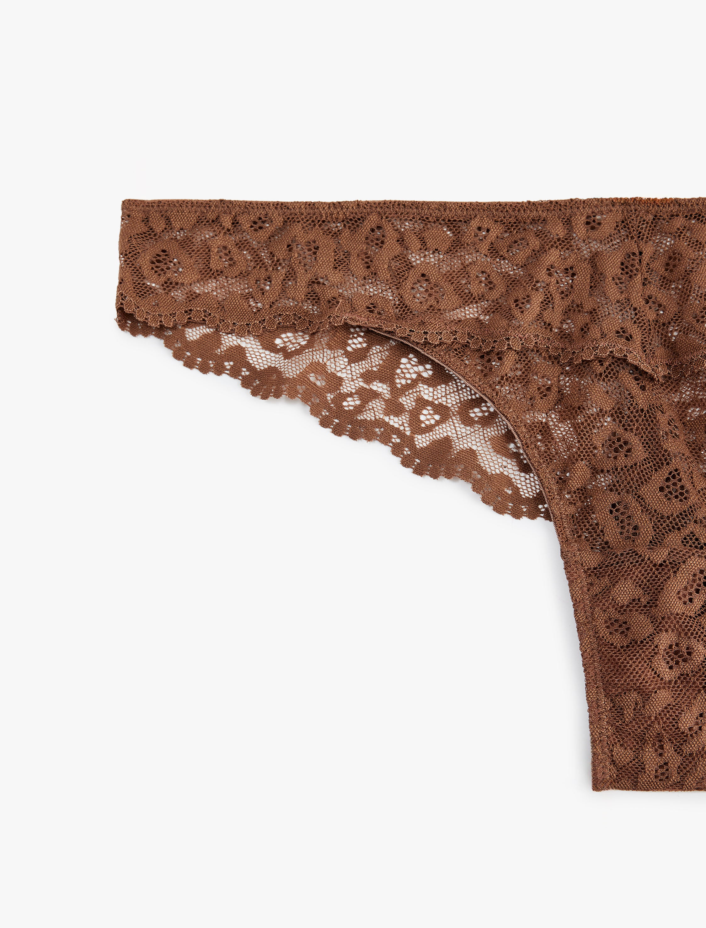   Rahat Kalıp Dantel Detaylı Brazilian Külot