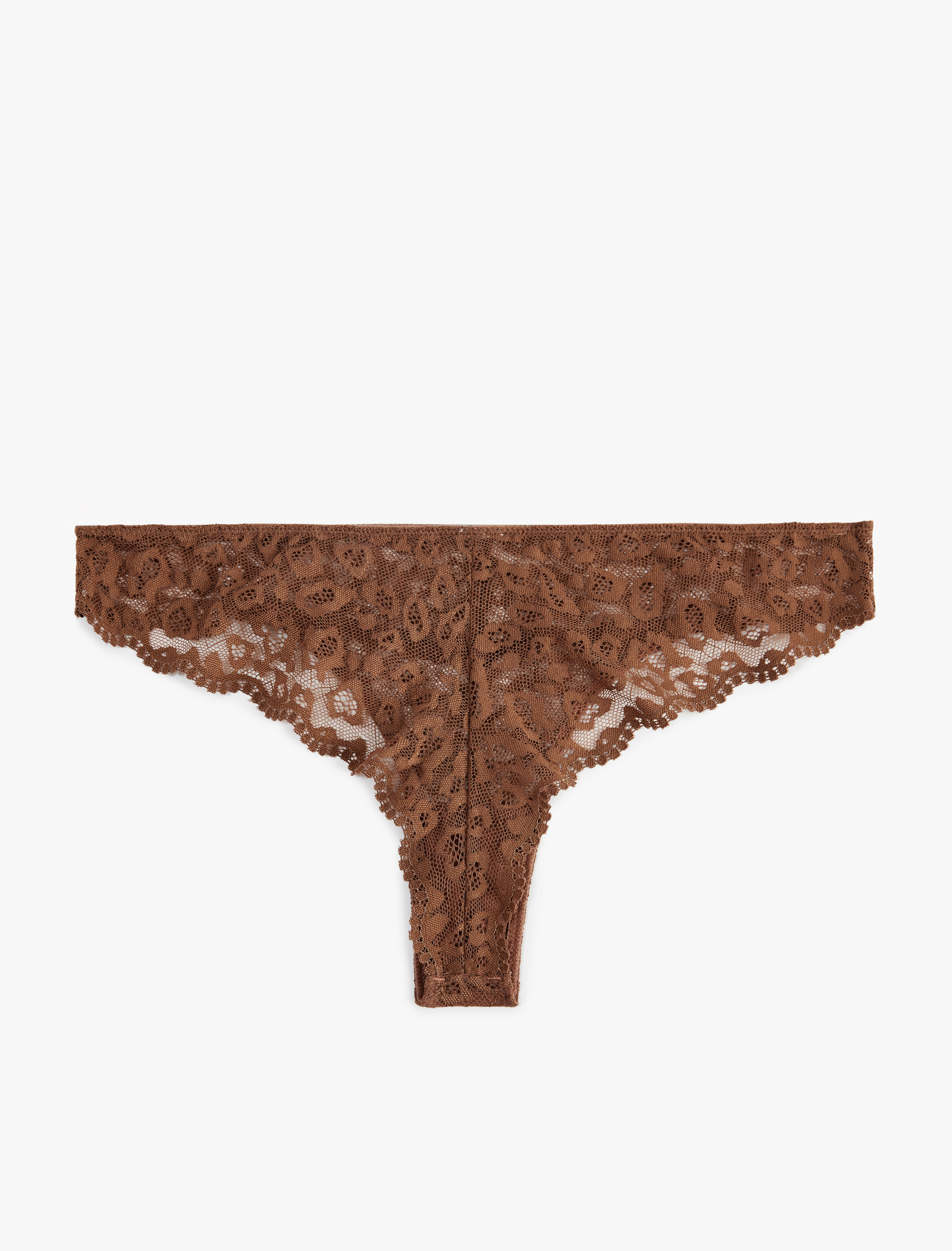   Rahat Kalıp Dantel Detaylı Brazilian Külot