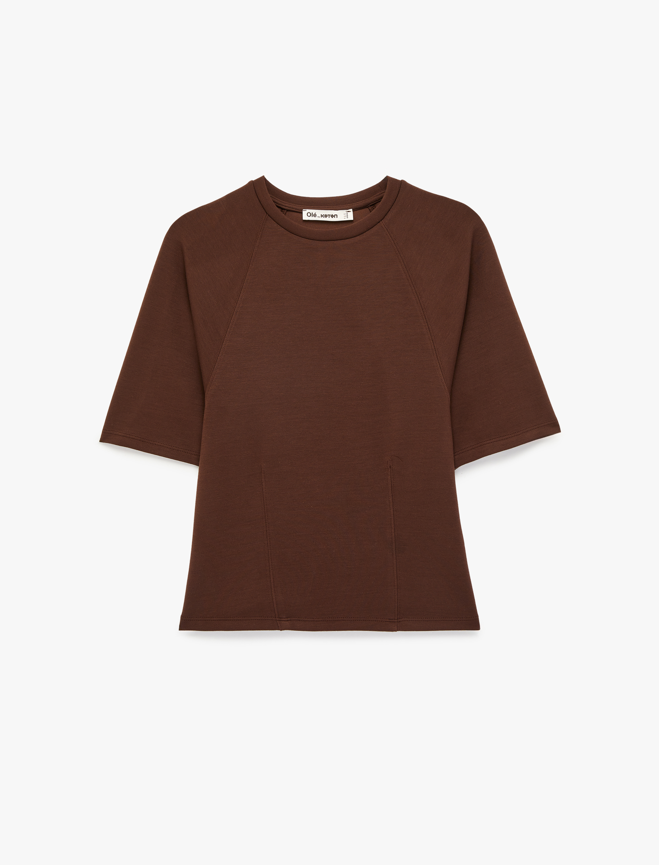   Slim Fit Kısa Kollu Bisiklet Yaka Modal Karışımlı Tişört