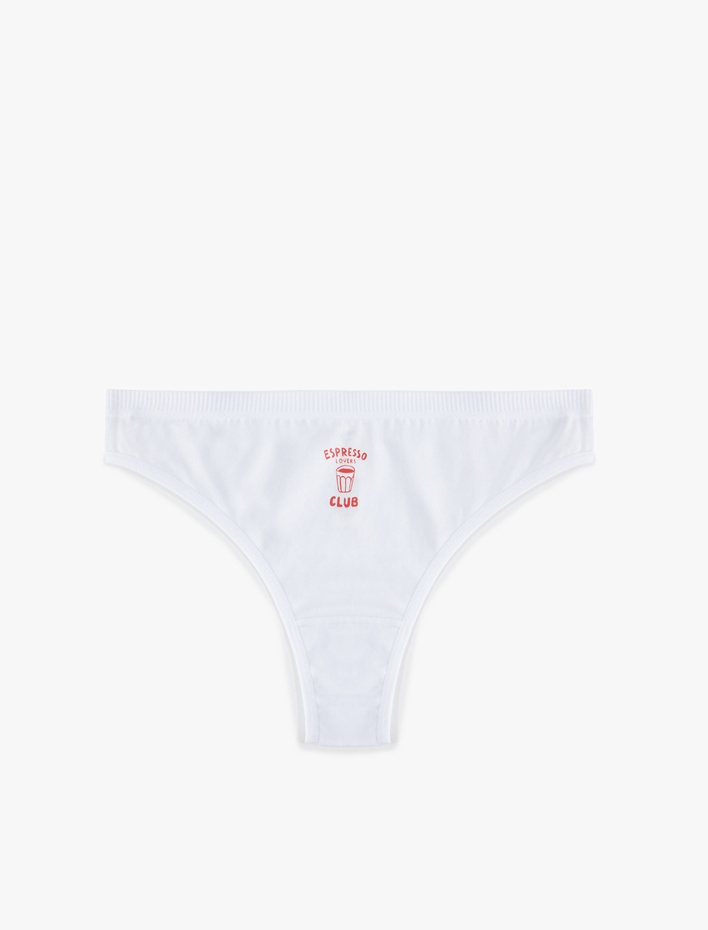  Pamuklu Rahat Kalıp Baskılı Brazilian Külot