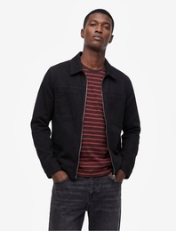 Regular Fit Uzun Kollu Cep Detaylı Fermuarlı Gömlek Ceket