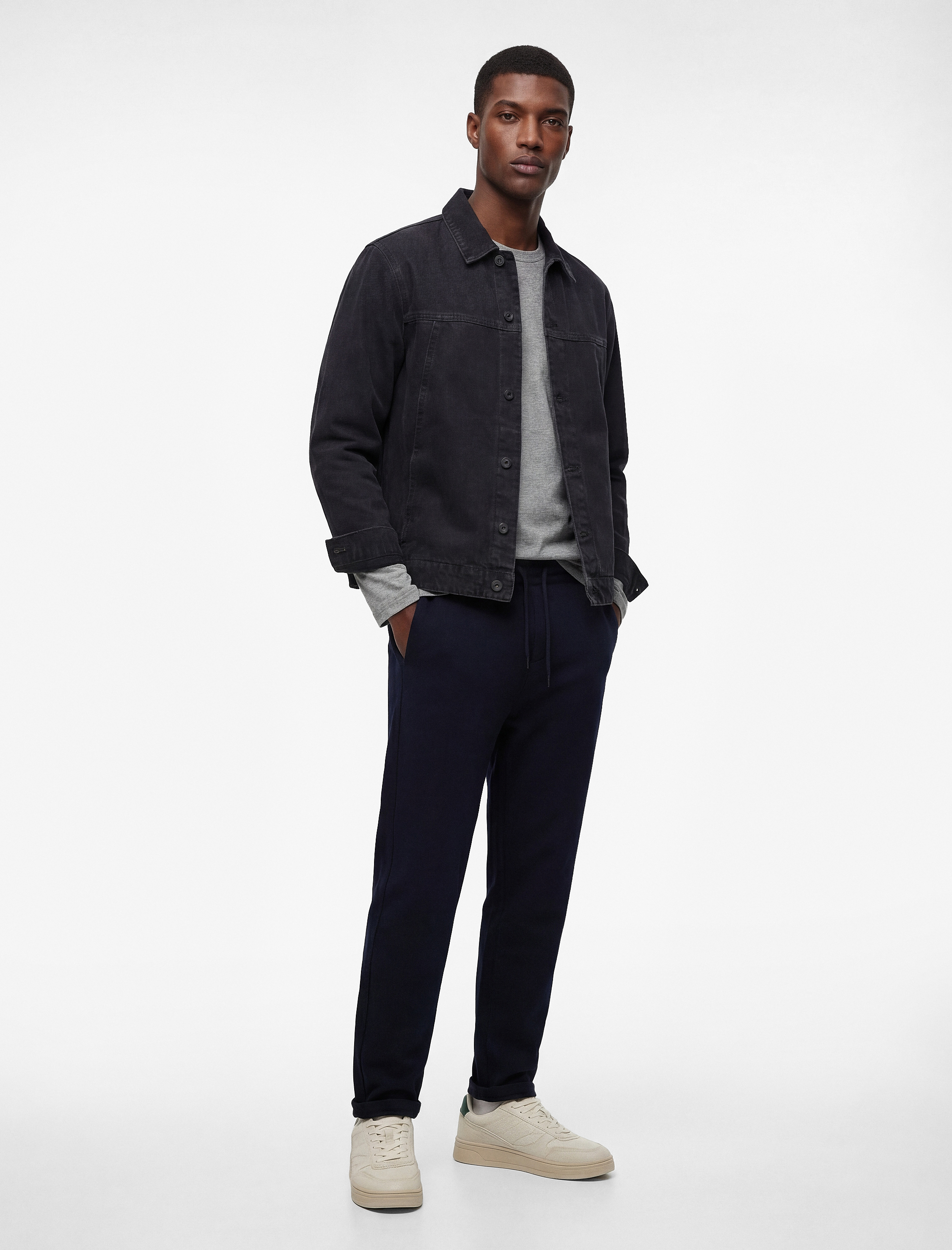   Duble Paça Cepli Beli Bağcıklı Eşofman Altı