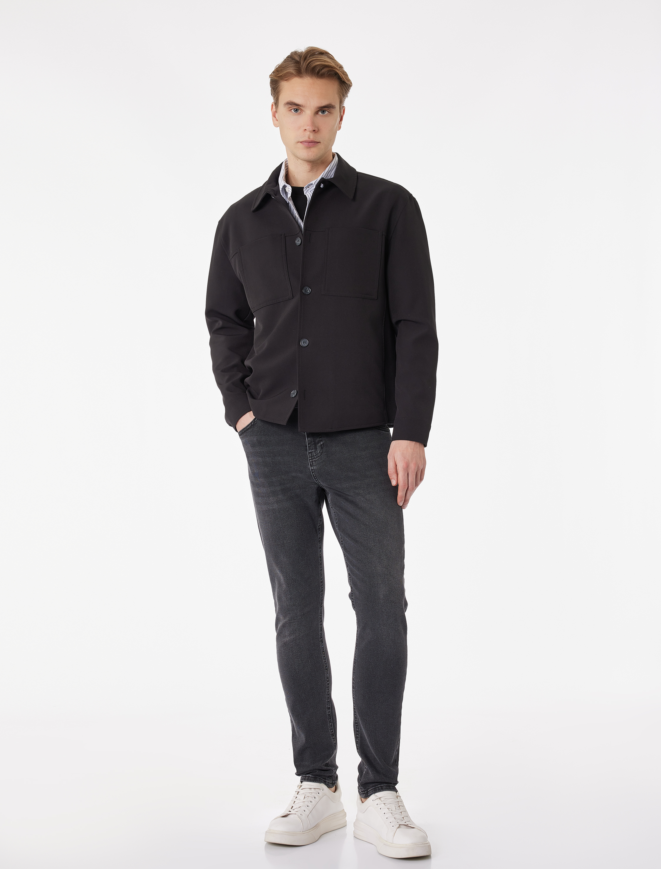   Normal Bel Pamuklu Super Skinny Fit Jean Pantolon - Justin Jean