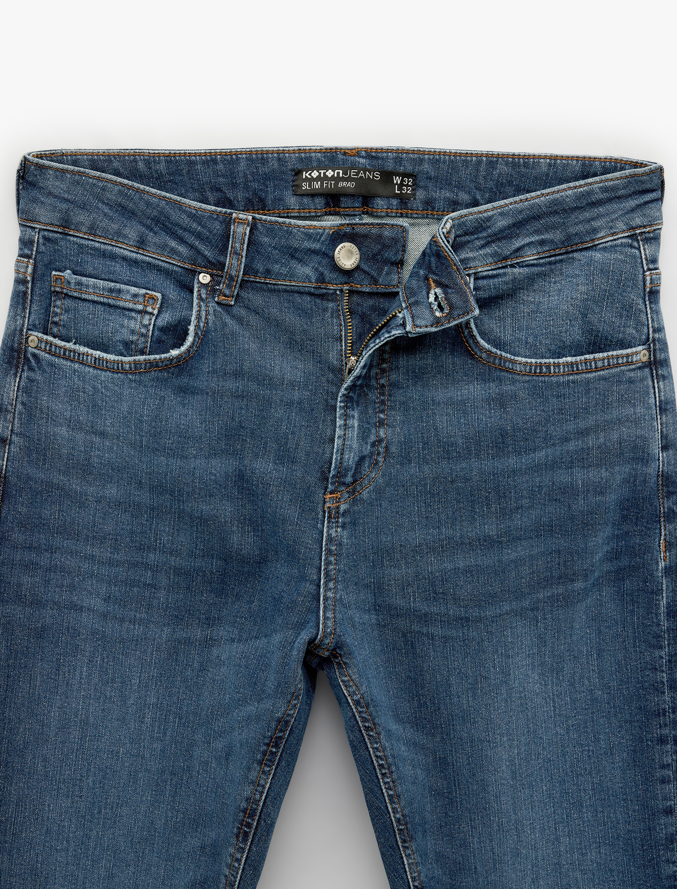   Normal Bel Slim Fit Jean Pantolon - Brad Jean