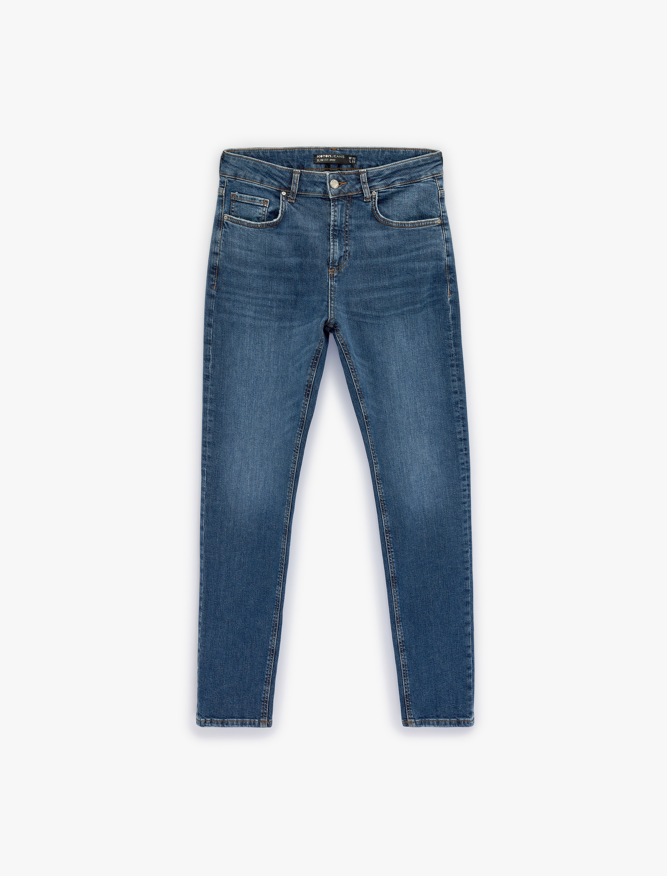   Normal Bel Slim Fit Jean Pantolon - Brad Jean