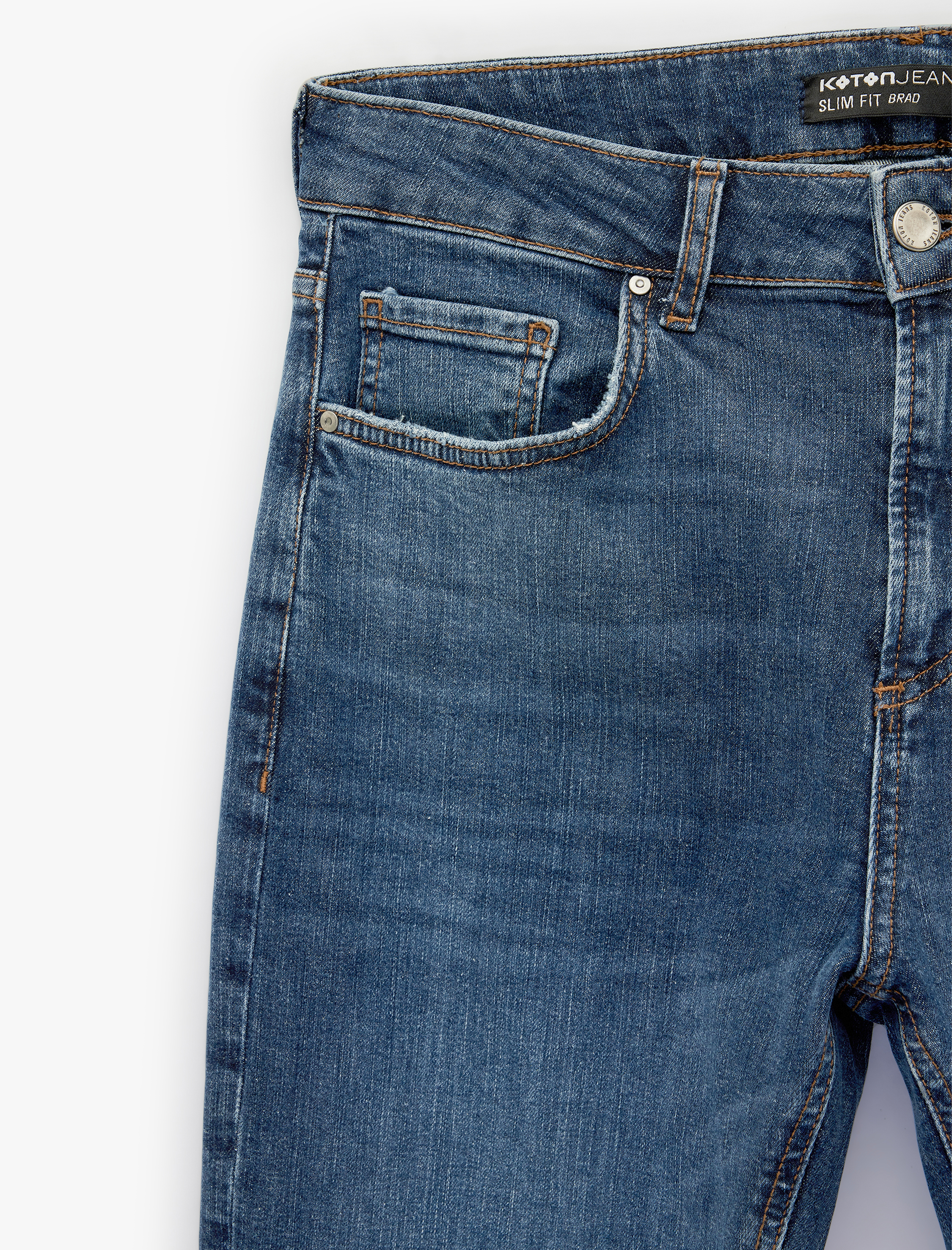   Normal Bel Slim Fit Jean Pantolon - Brad Jean