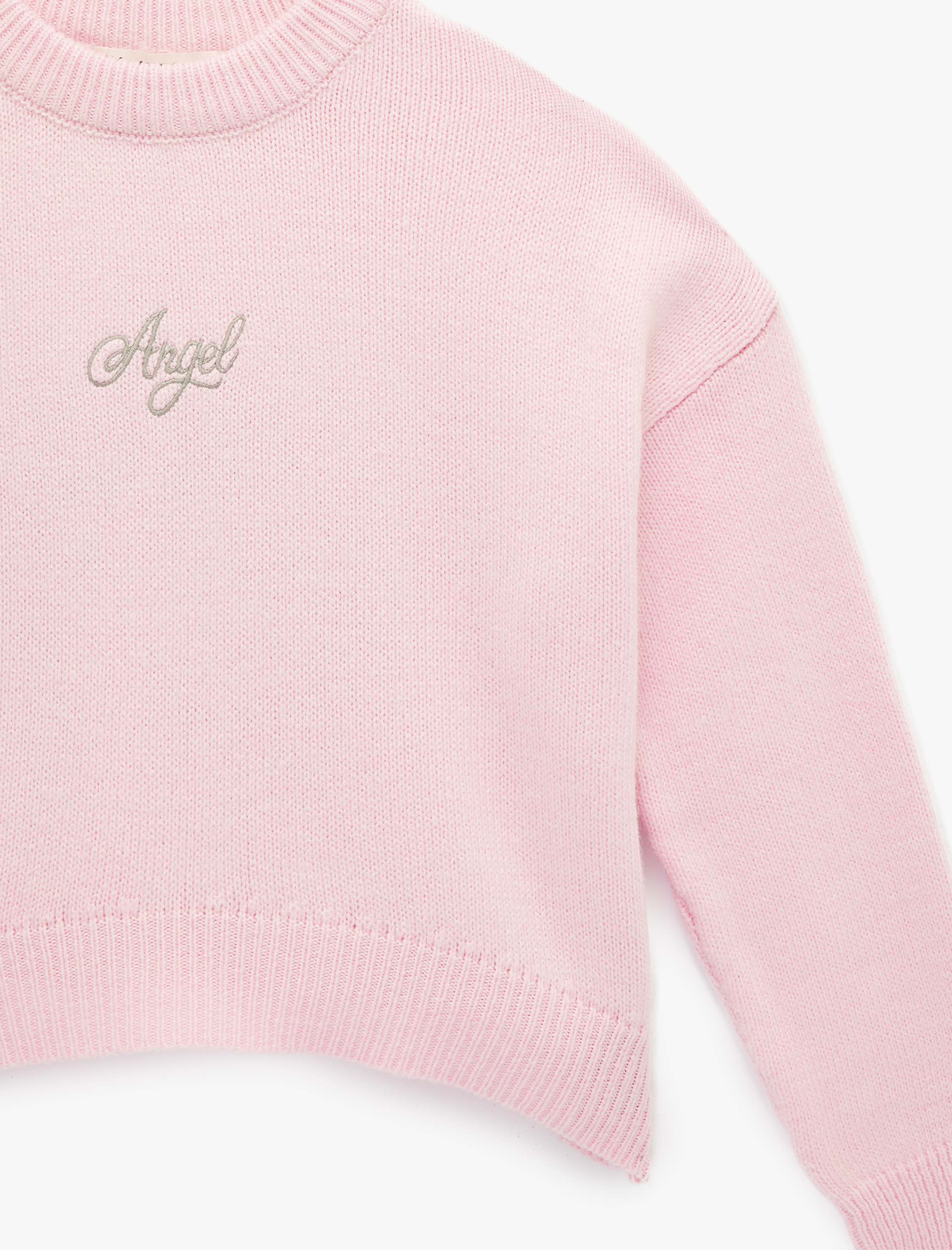   Bisiklet Yaka Uzun Kollu İşlemeli Örgü Triko Kazak