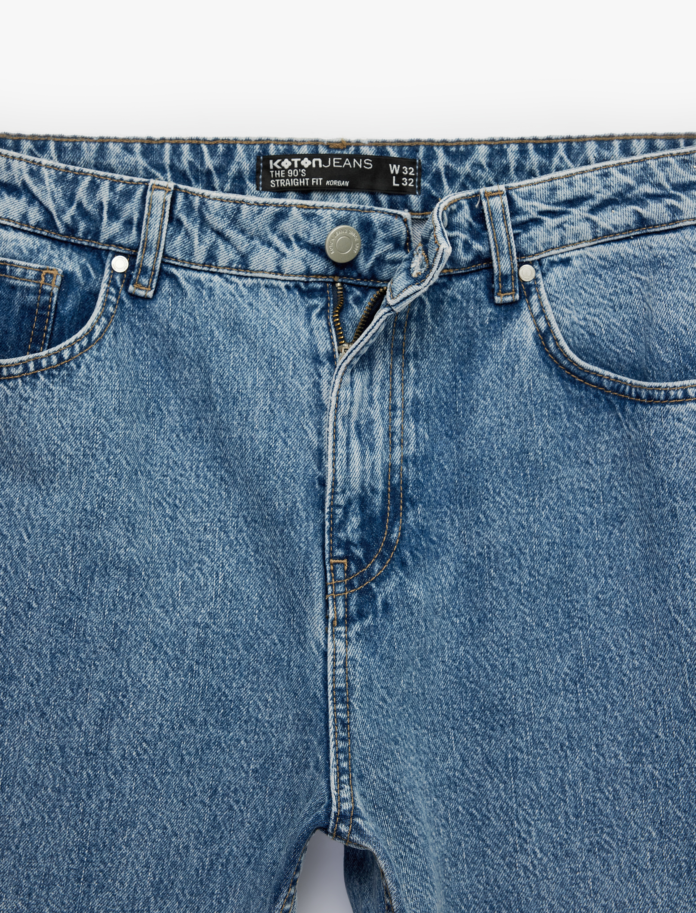   Normal Bel 90's Straight Fit Jean Pantolon - Korban Jean