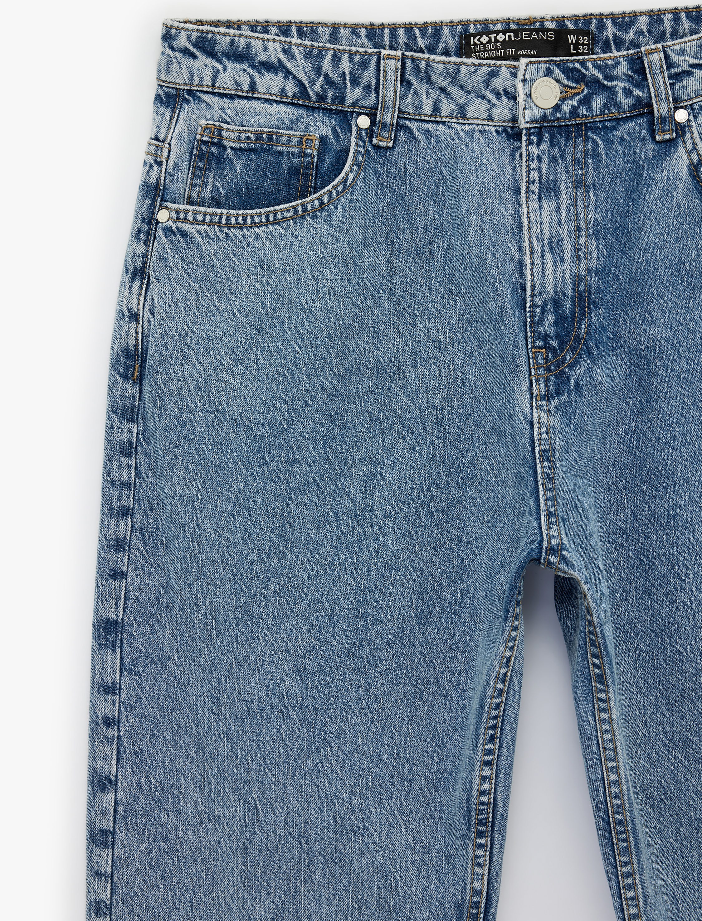   Normal Bel 90's Straight Fit Jean Pantolon - Korban Jean