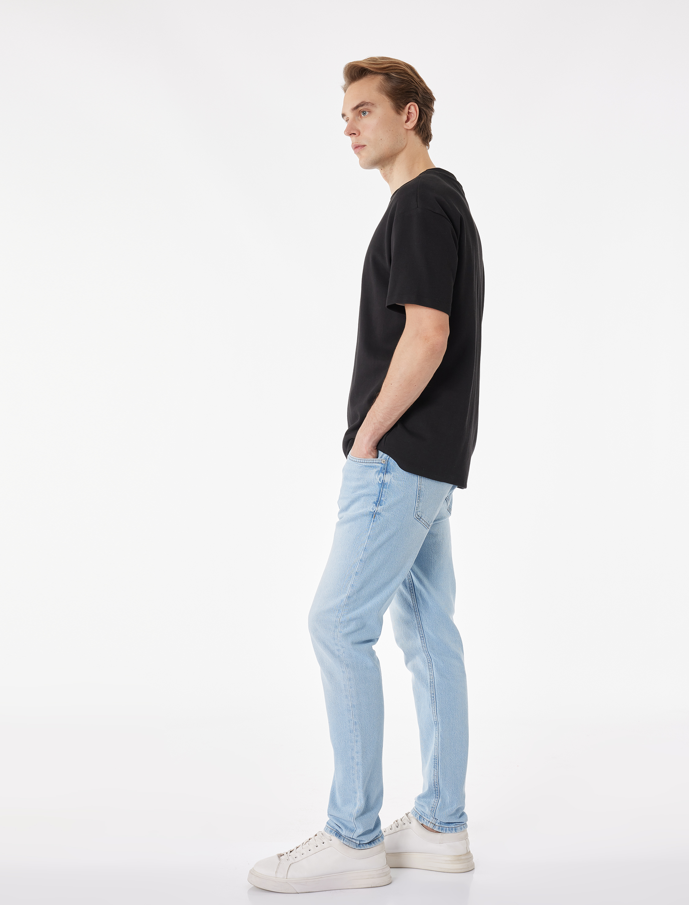   Pamuklu Normal Bel Slim Fit Jean Pantolon - Brad Jean