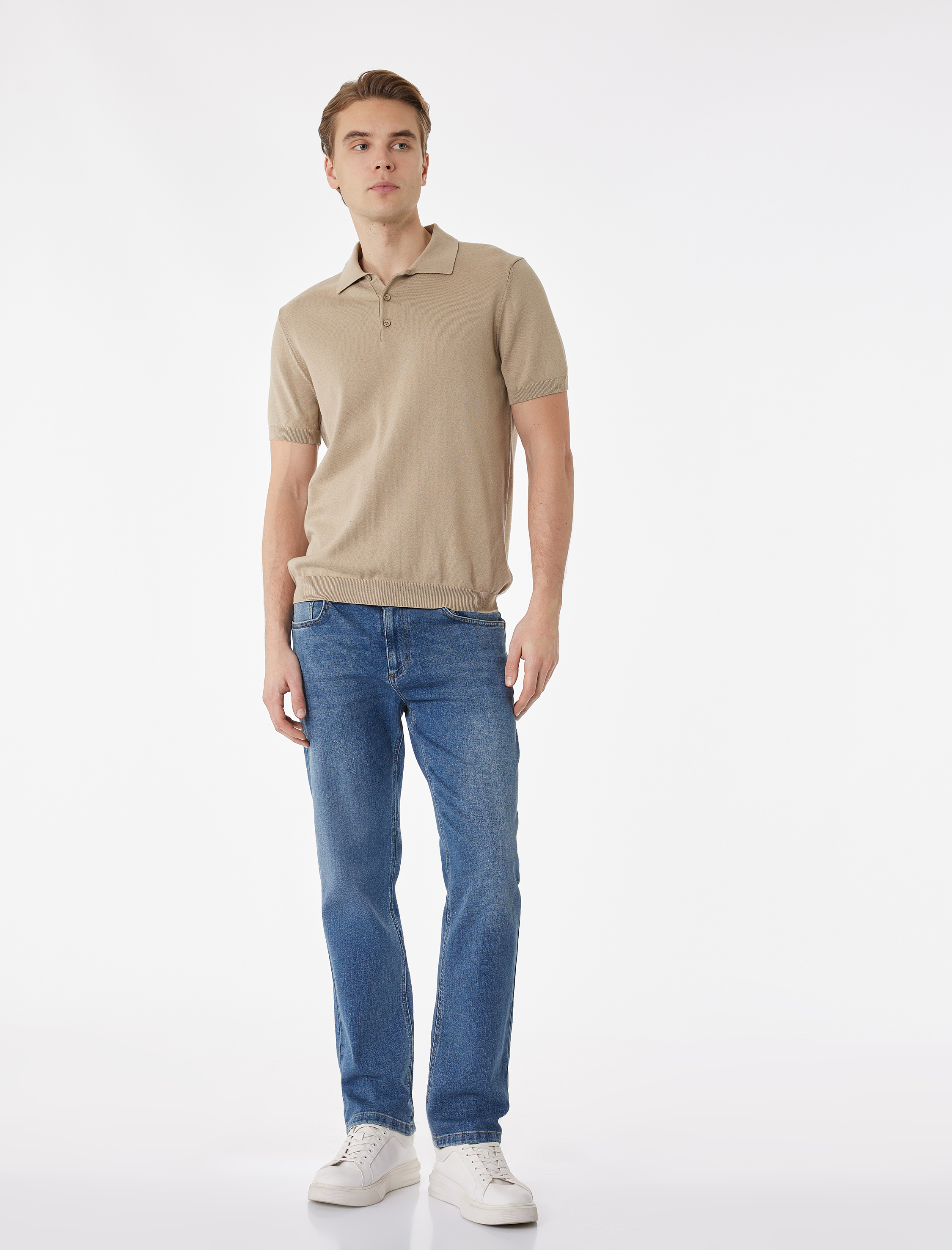   Normal Bel Pamuklu Straight Fit Jean Pantolon - Mark Jean