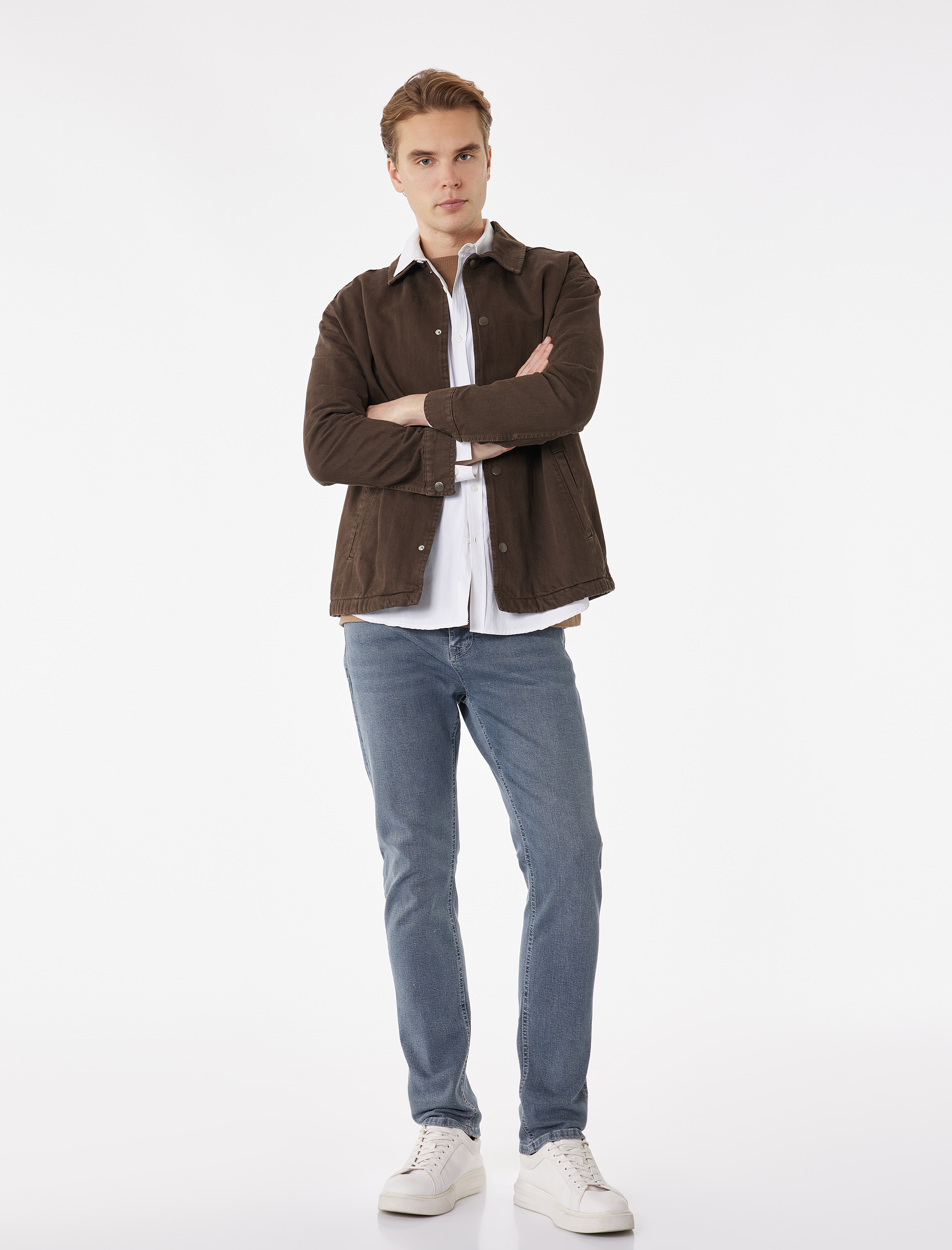   Normal Bel Cepli Pamuklu Slim Fit Jean Pantolon - Brad Jean