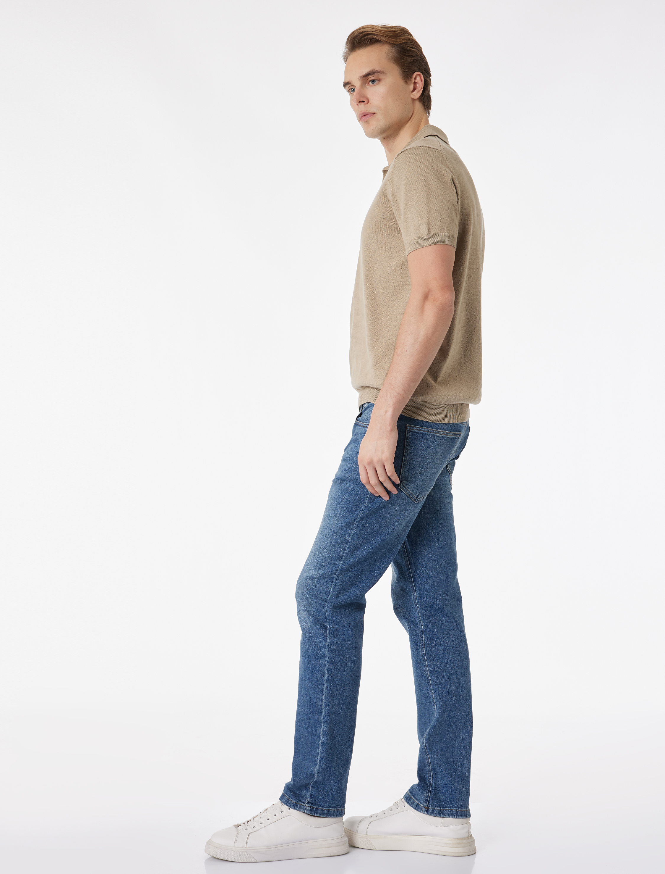   Normal Bel Pamuklu Straight Fit Jean Pantolon - Mark Jean