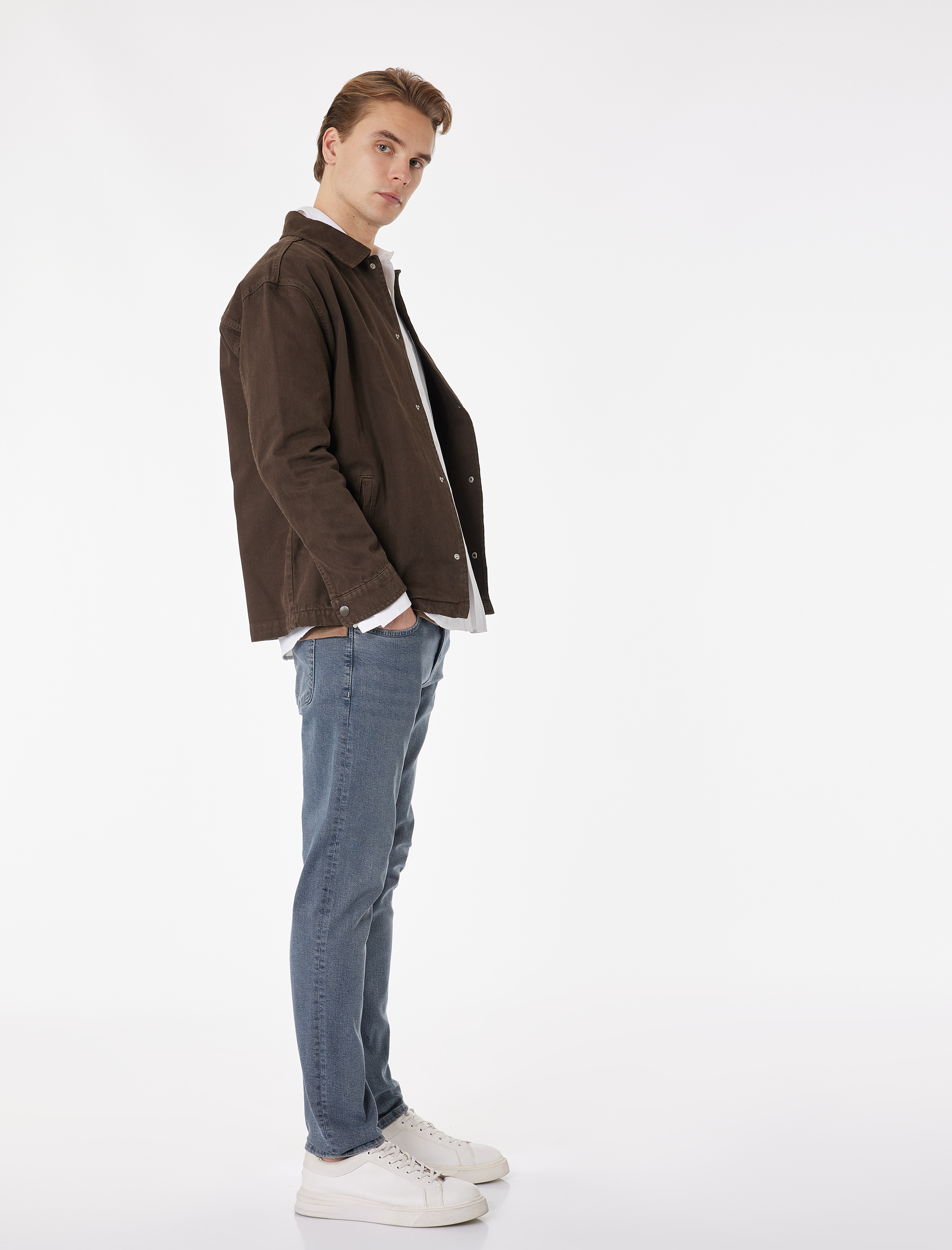   Normal Bel Cepli Pamuklu Slim Fit Jean Pantolon - Brad Jean