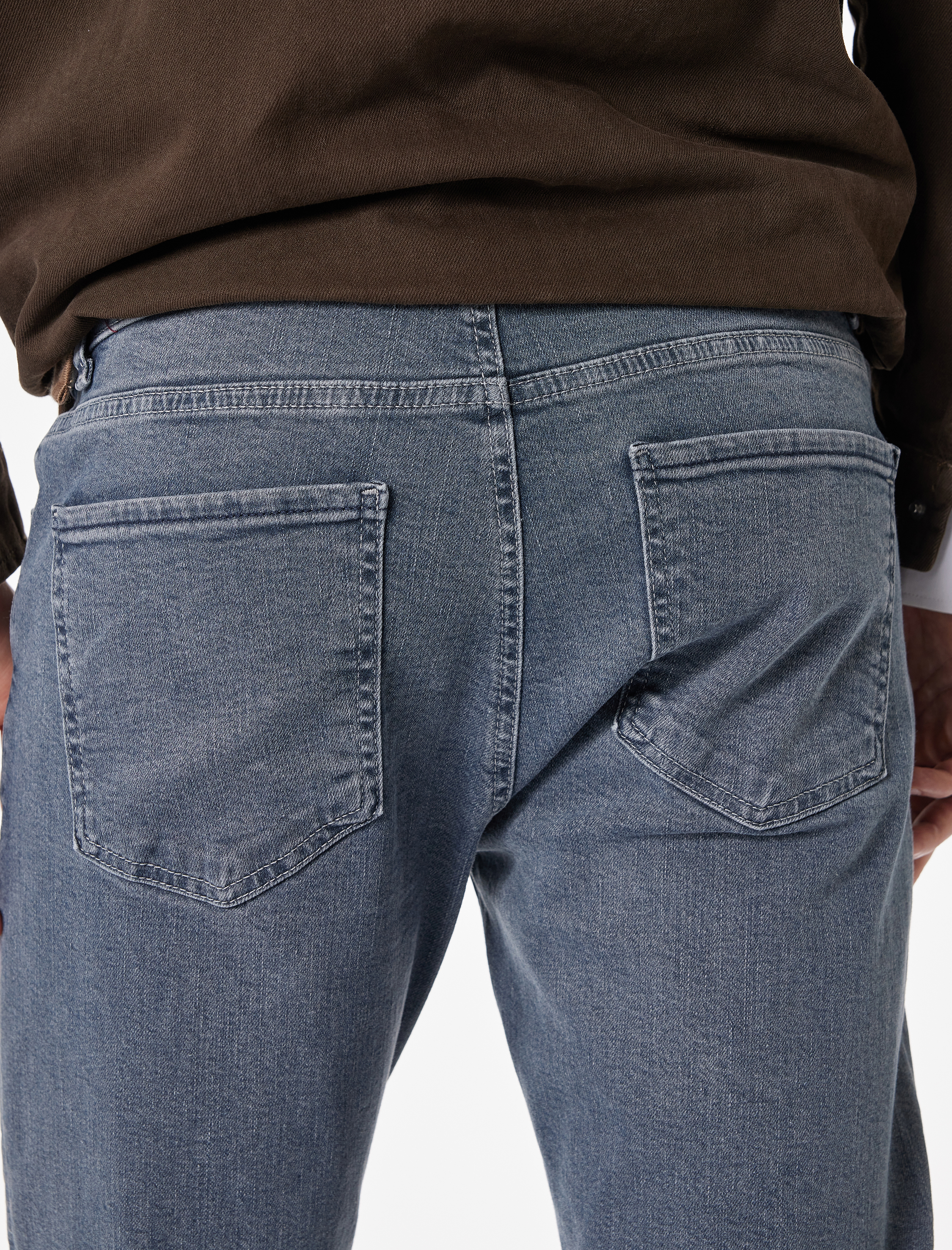   Normal Bel Cepli Pamuklu Slim Fit Jean Pantolon - Brad Jean