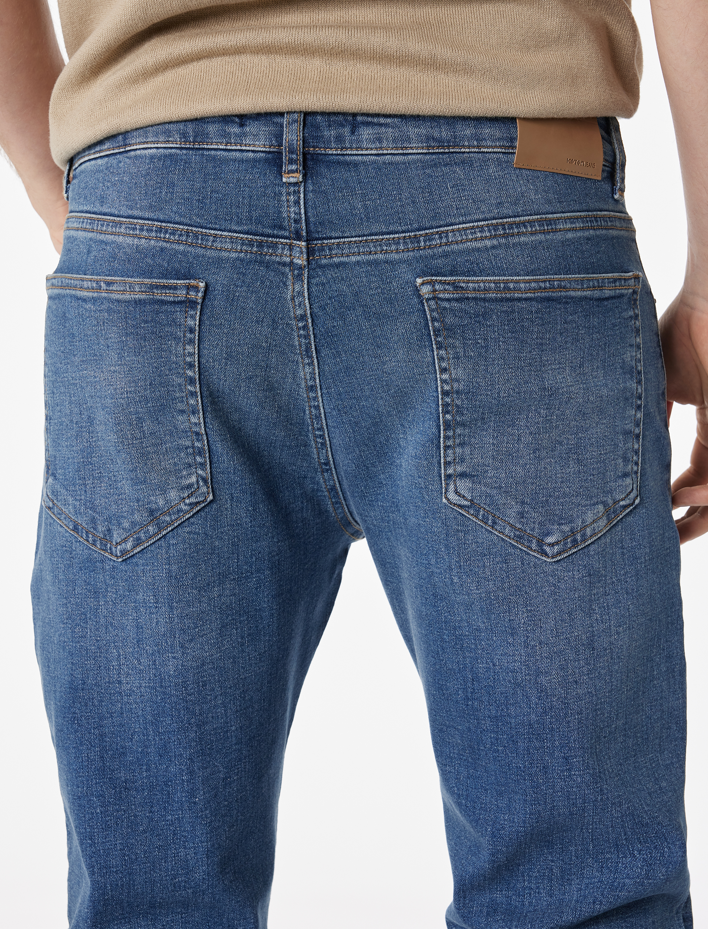   Normal Bel Pamuklu Straight Fit Jean Pantolon - Mark Jean
