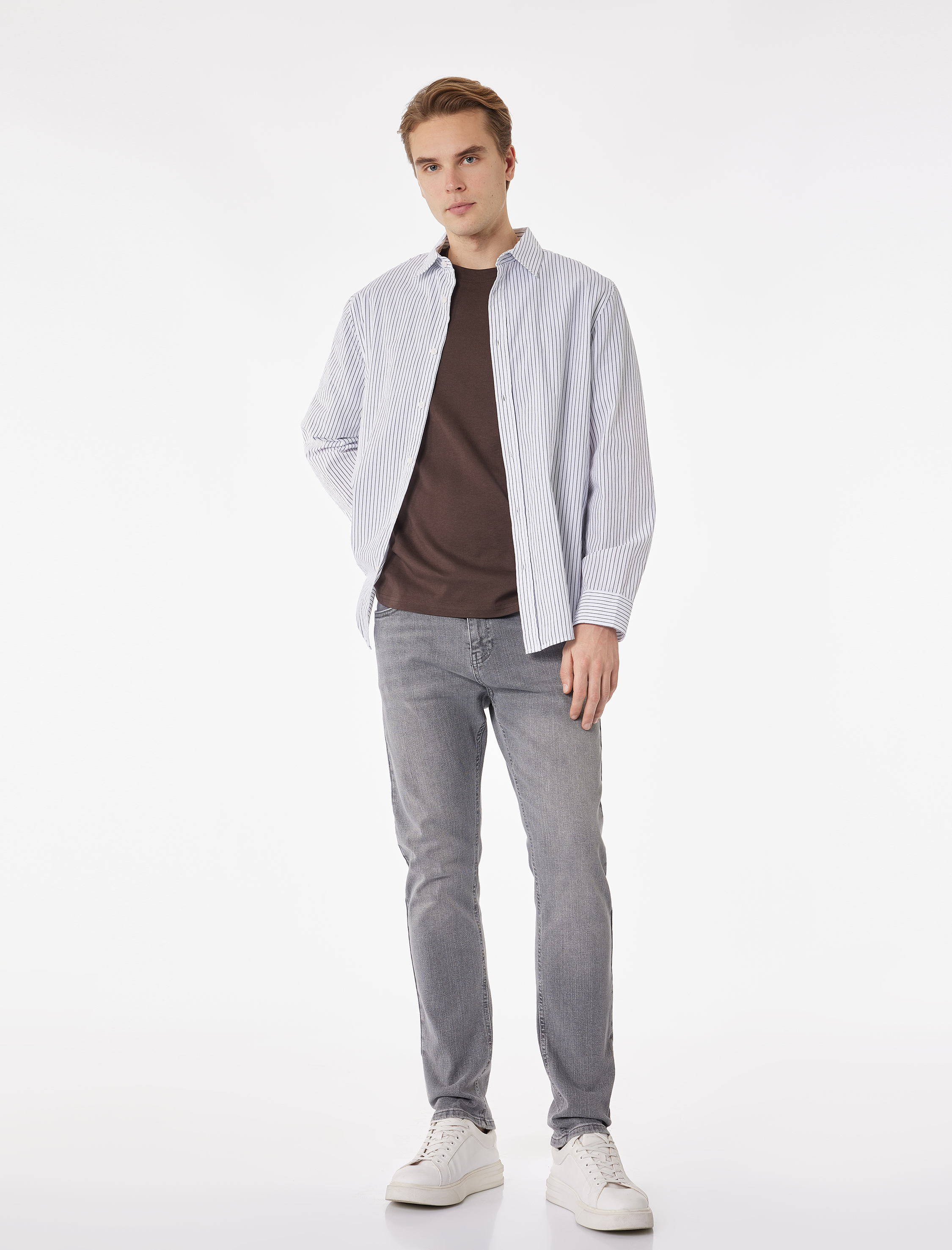   Normal Bel Pamuklu Slim Fit Jean Pantolon - Brad Jean