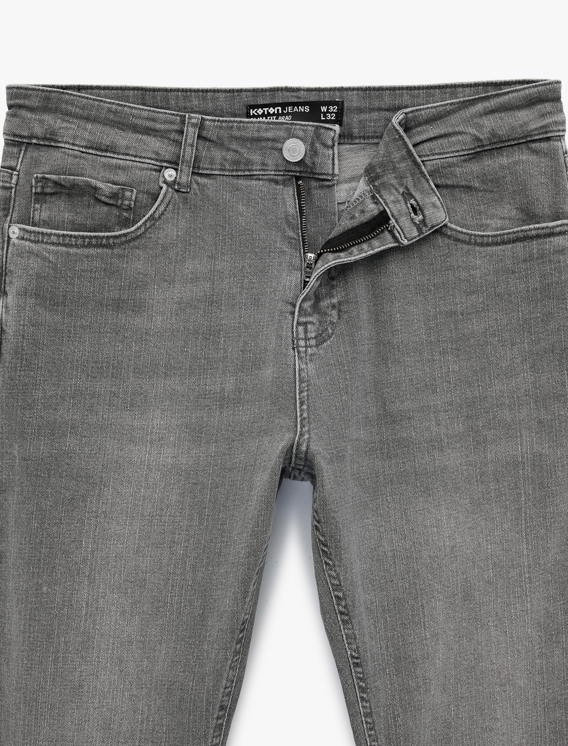   Normal Bel Pamuklu Slim Fit Jean Pantolon - Brad Jean