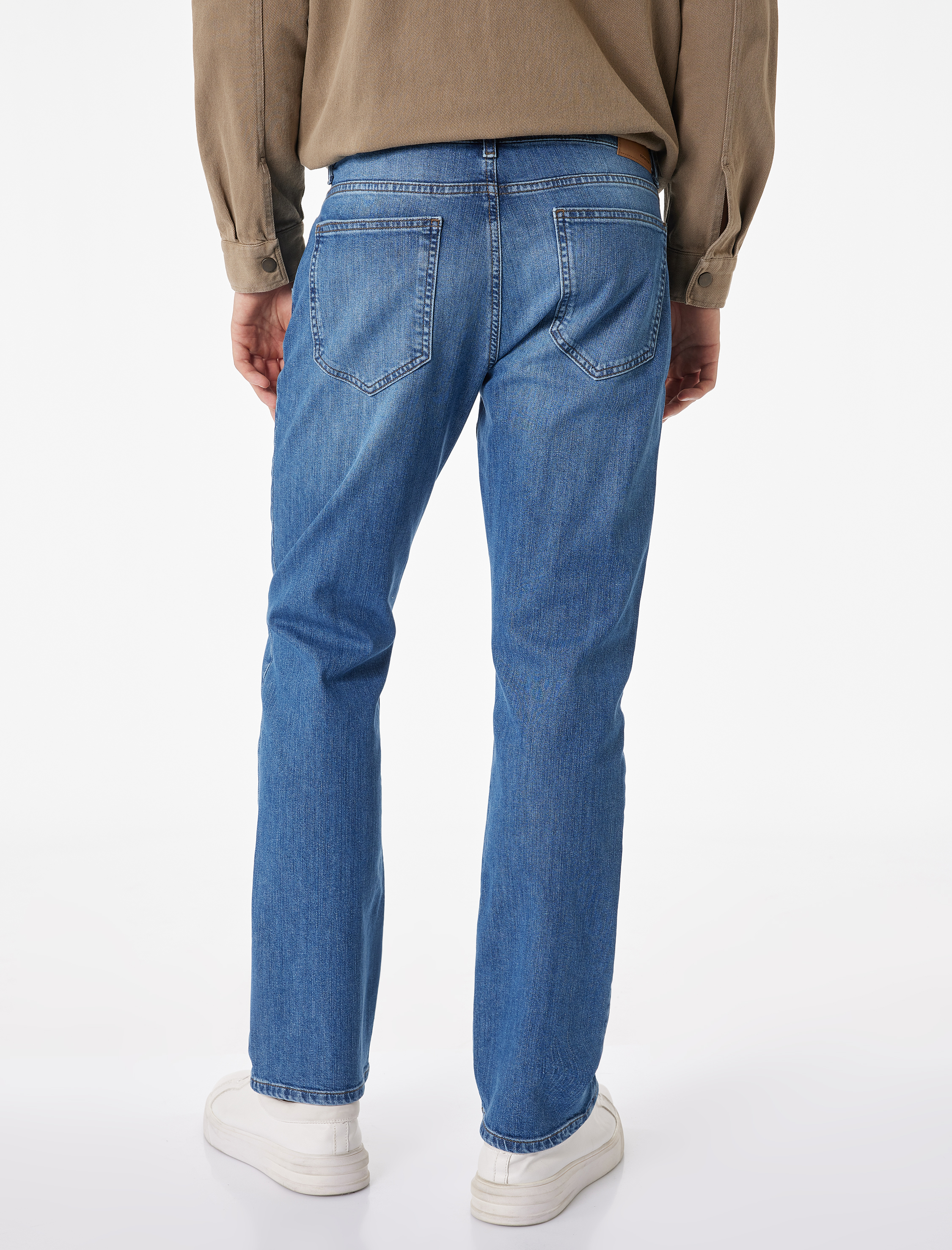   Pamuklu Düz Paça Normal Bel Straight Fit Jean Pantolon - Mark Jean