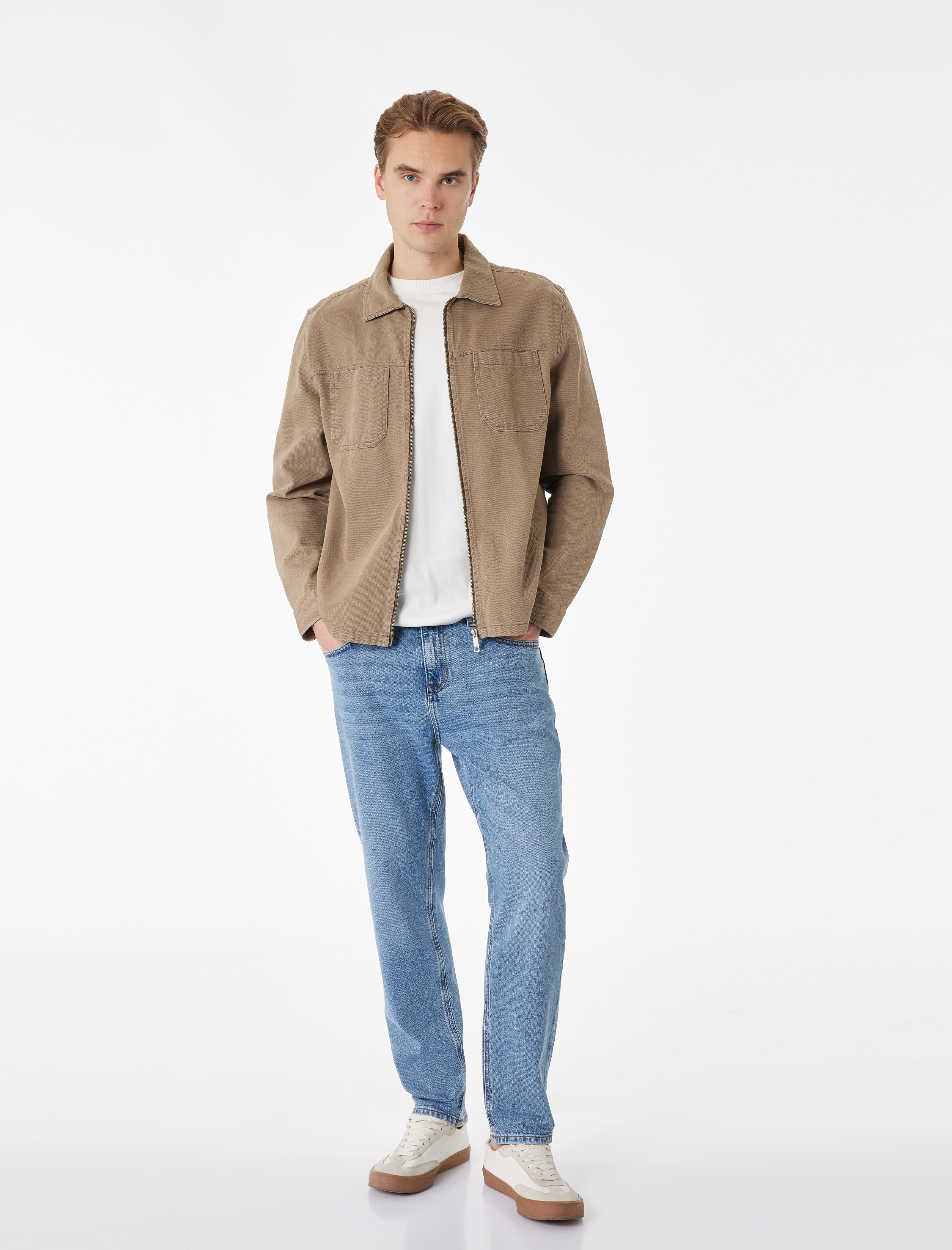   Pamuklu Regular Fit Normal Bel Tapered Jean Pantolon - Joe Jean