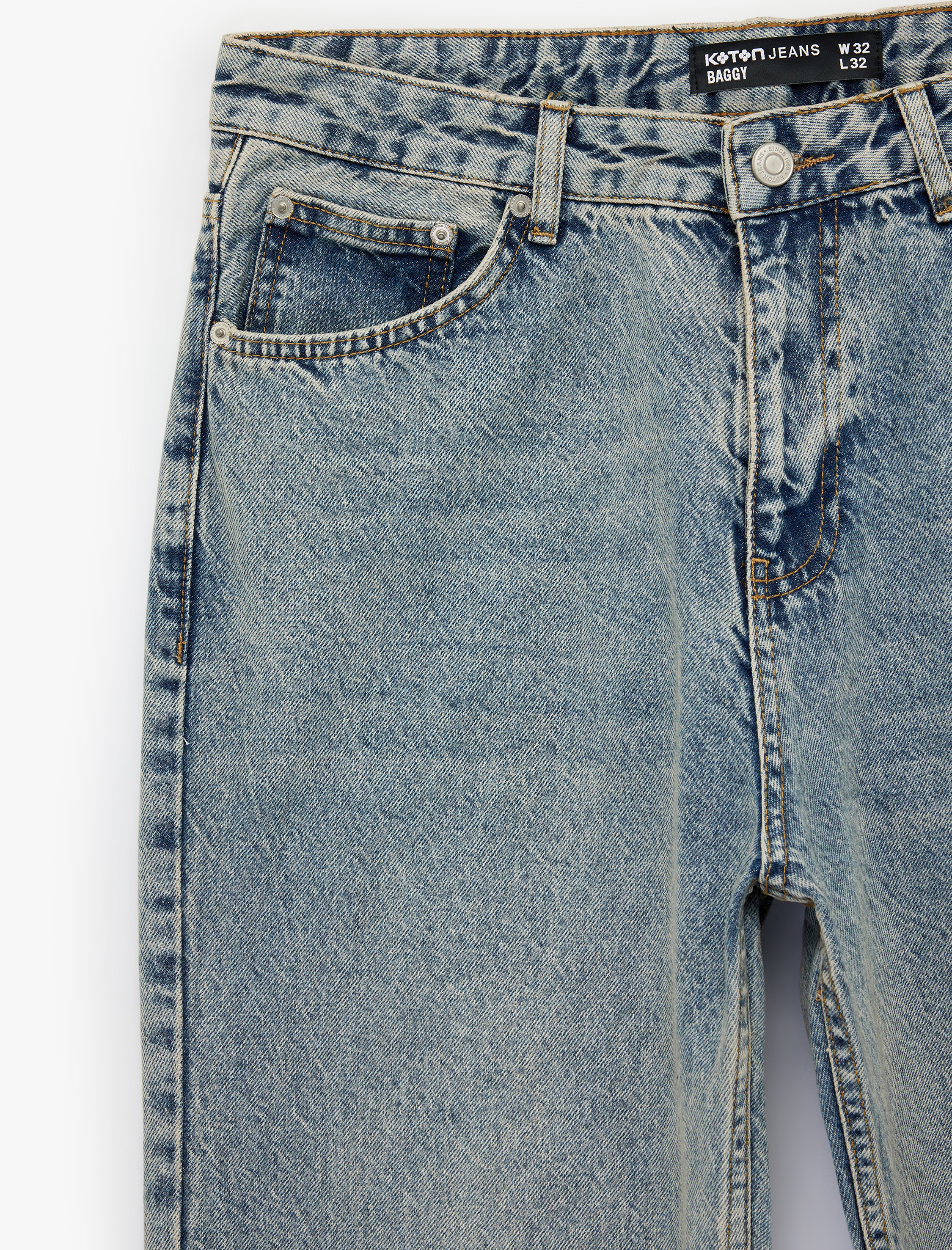   Pamuklu Bol Oversize Normal Paça Baggy Jean Pantolon