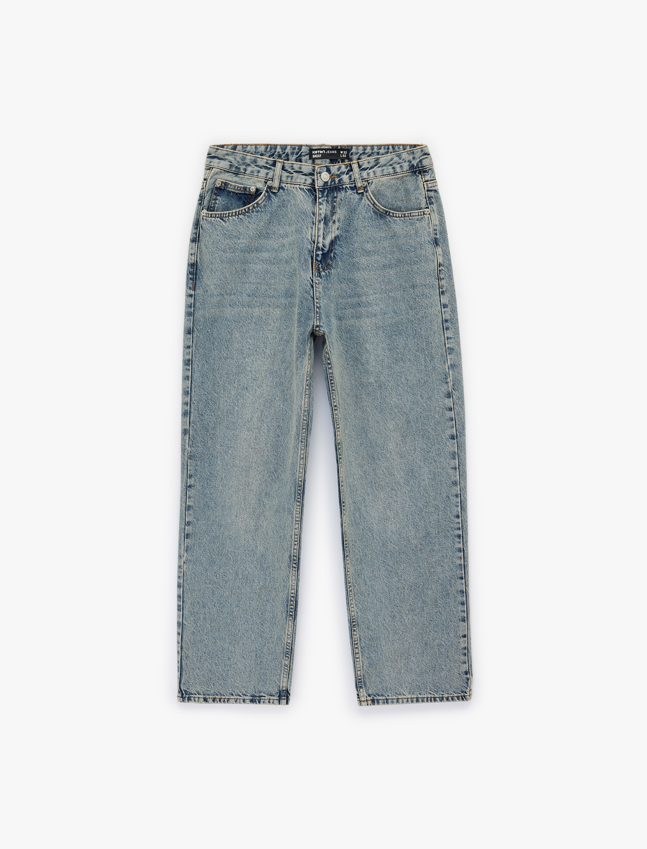   Pamuklu Bol Oversize Normal Paça Baggy Jean Pantolon