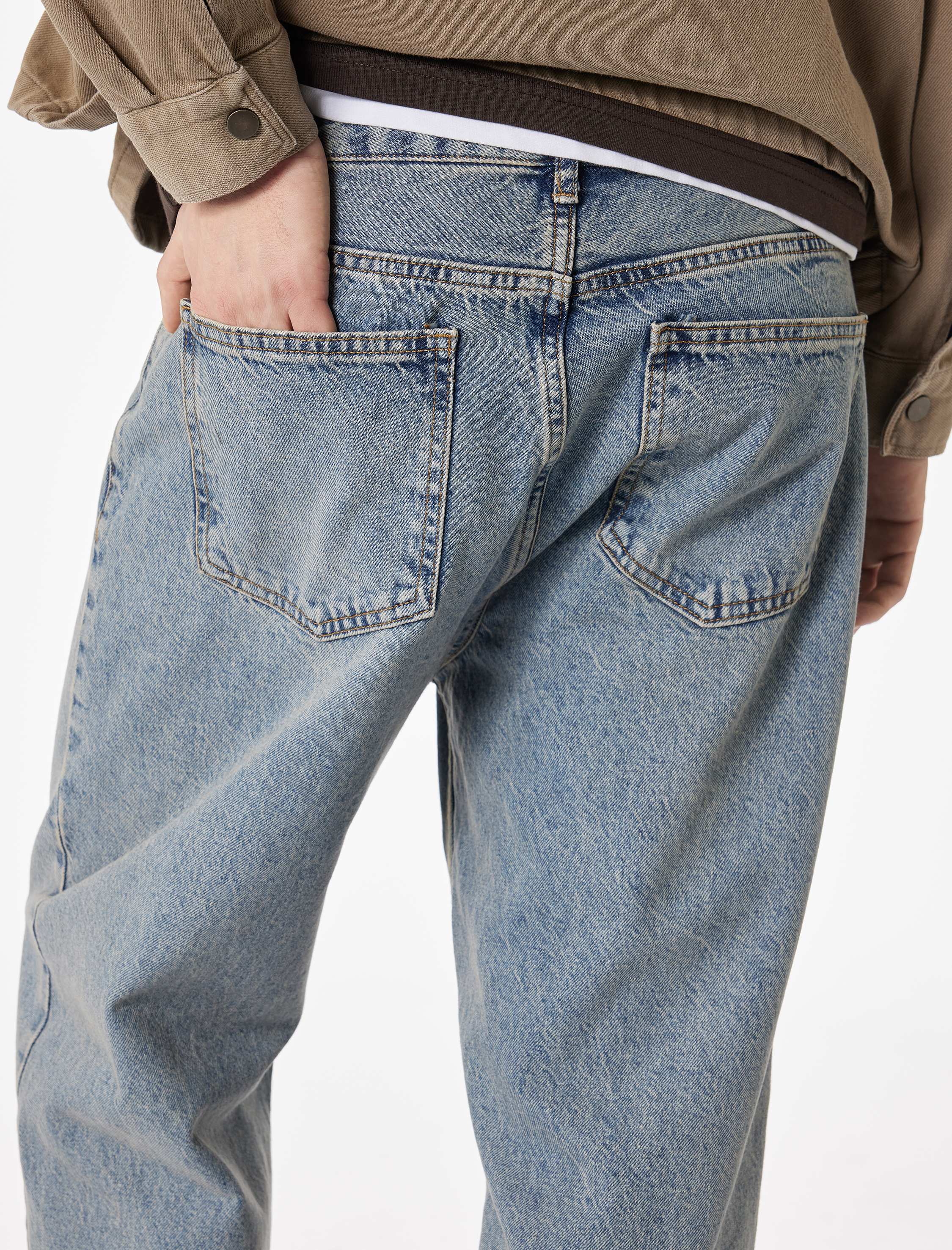   Pamuklu Bol Oversize Normal Paça Baggy Jean Pantolon