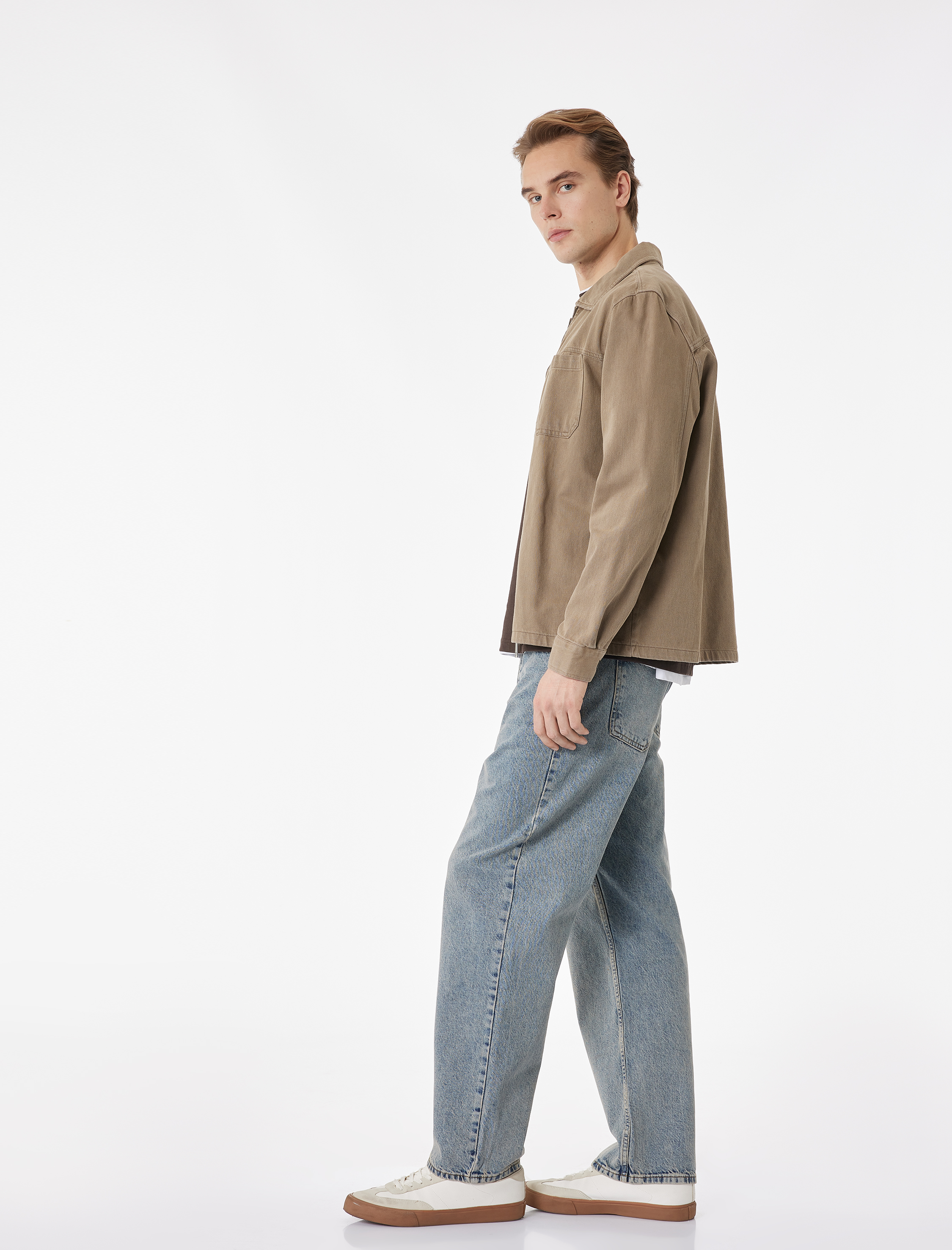   Pamuklu Bol Oversize Normal Paça Baggy Jean Pantolon