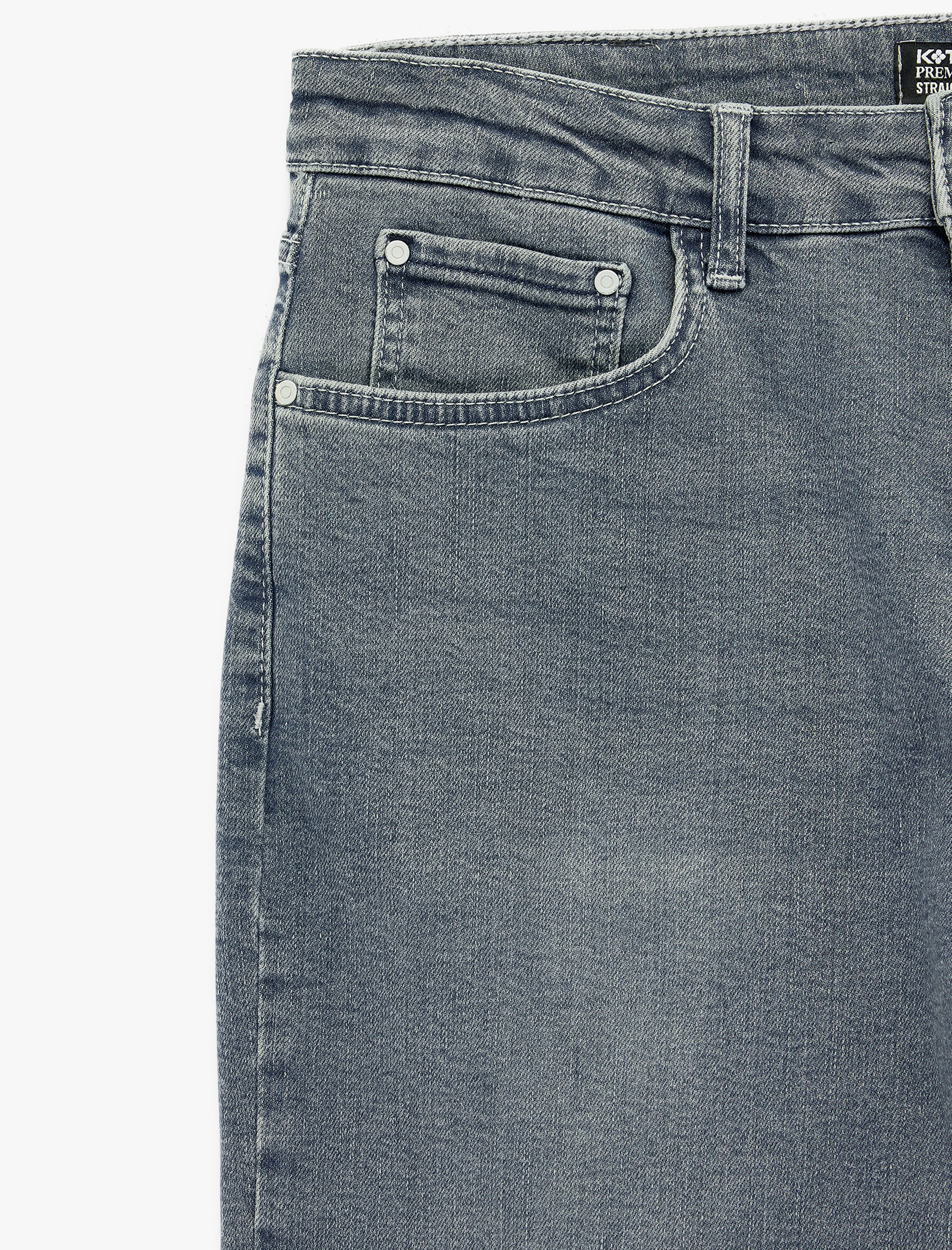   Normal Bel Düz Paça Pamuklu Straight Fit Jean Pantolon - Mark Jean