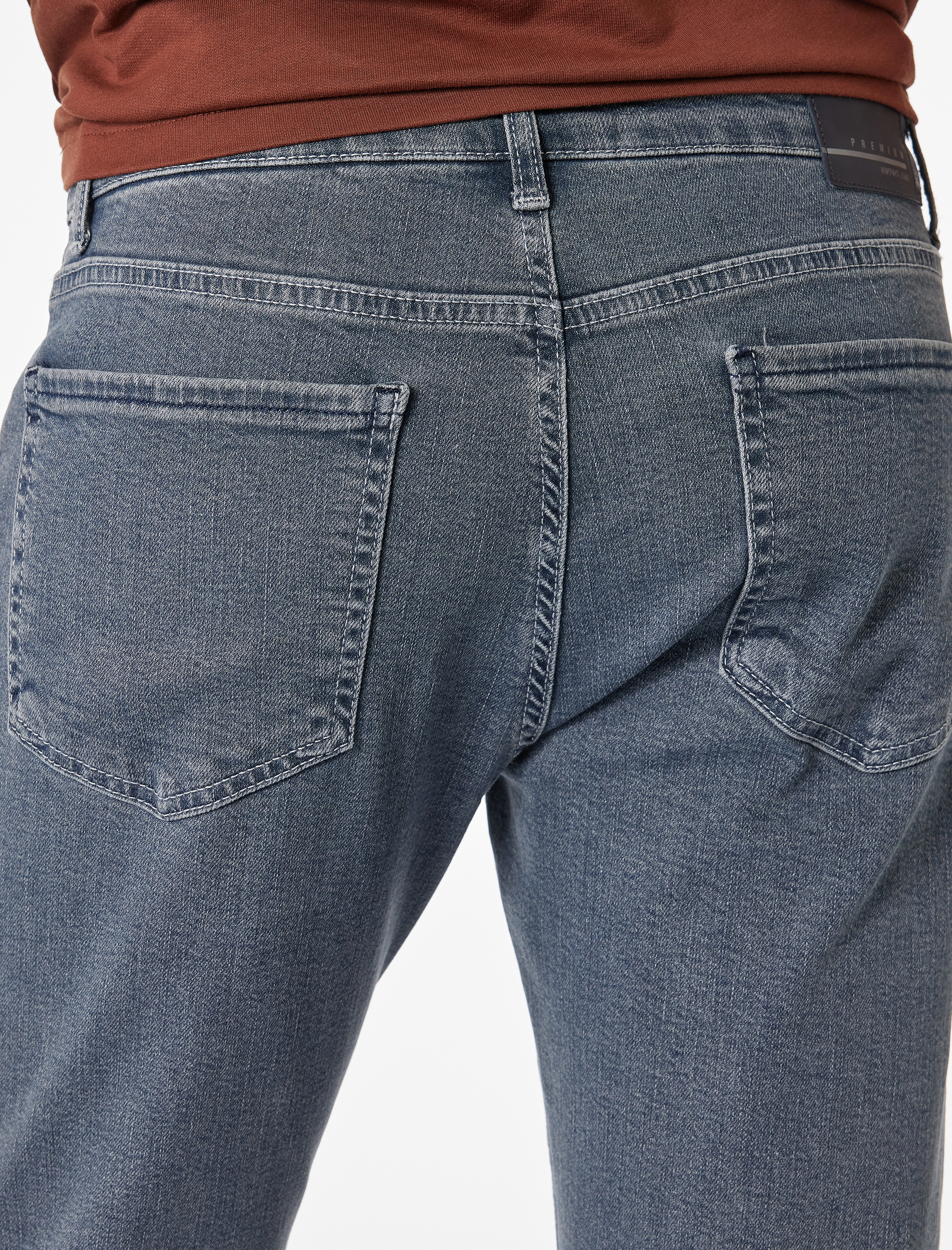   Normal Bel Düz Paça Pamuklu Straight Fit Jean Pantolon - Mark Jean