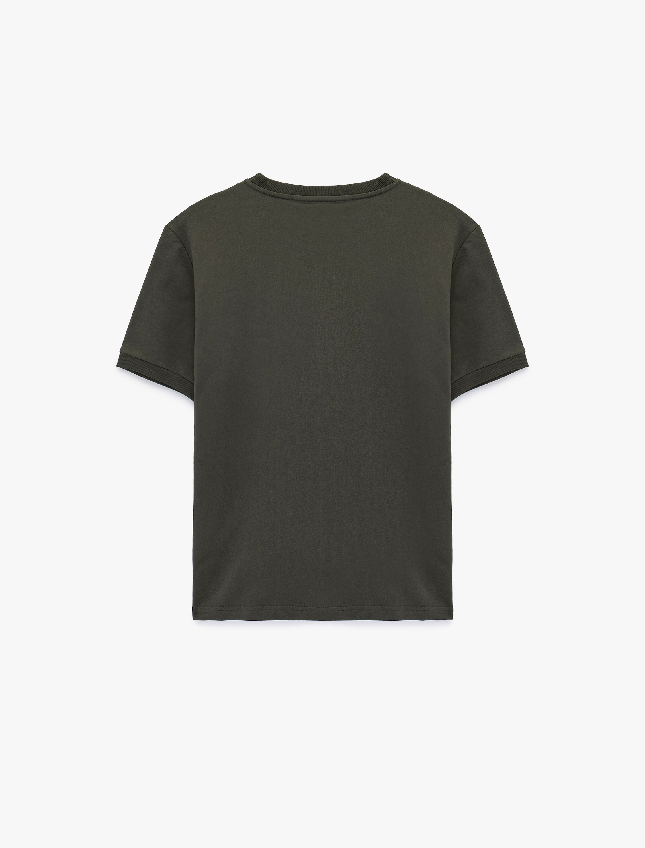   Pamuklu Regular Fit Bisiklet Yaka Kısa Kollu Baskılı Tişört