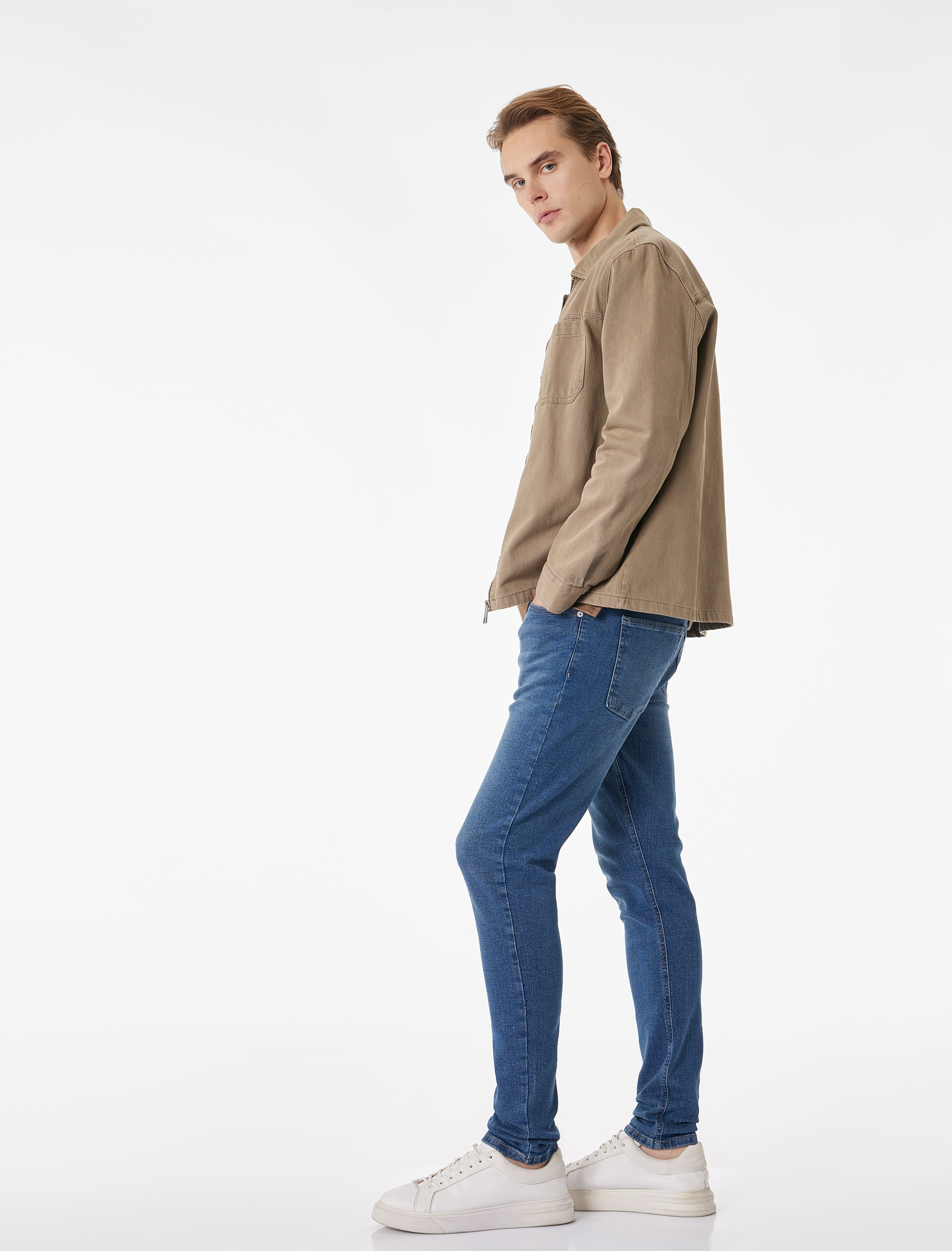   Pamuklu Normal Bel Skinny Fit Jean Pantolon - Michael Jean