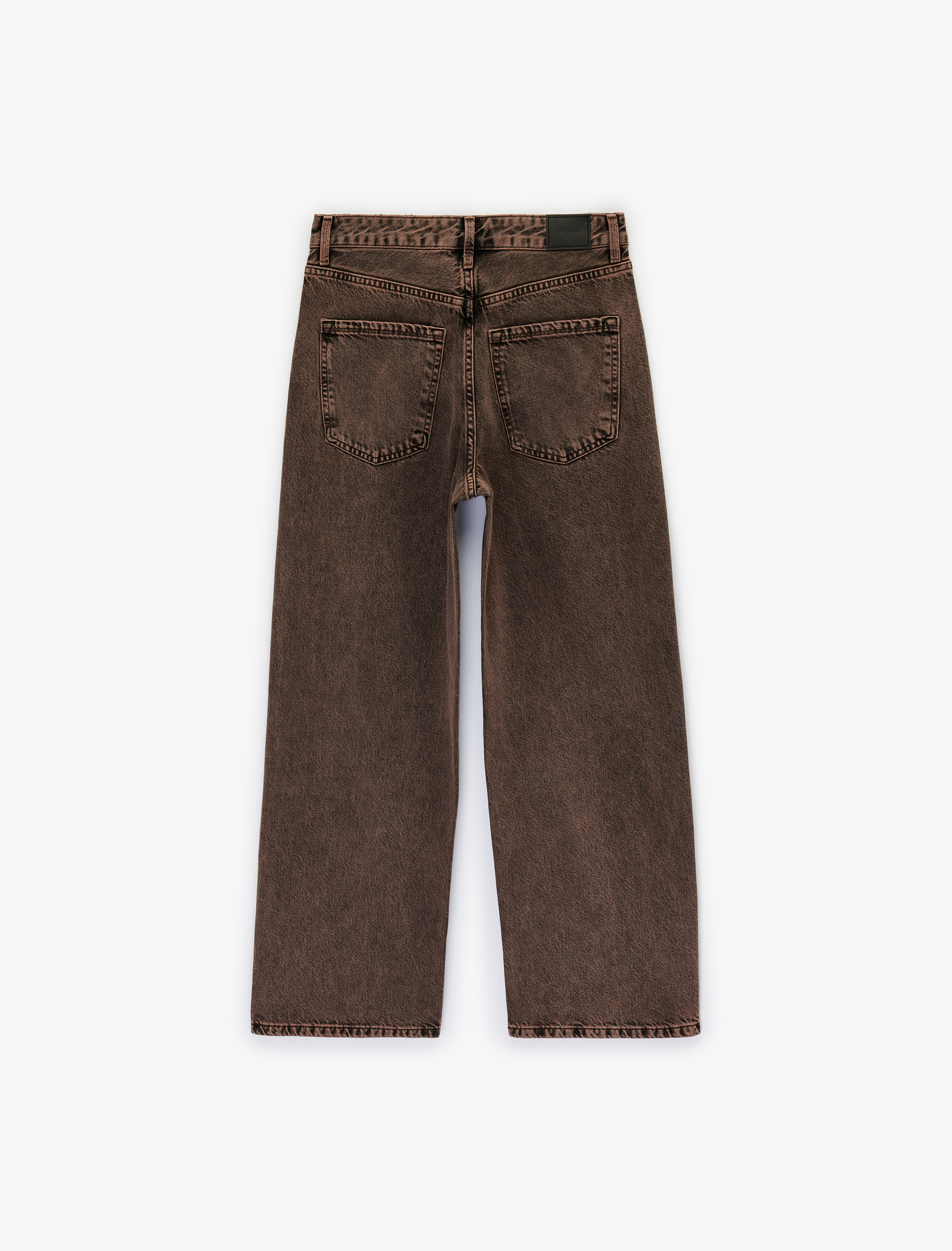   Rahat Kalıp Yıkamalı Düğmeli Cepli Baggy Denim Pantolon - Baggy Jeans