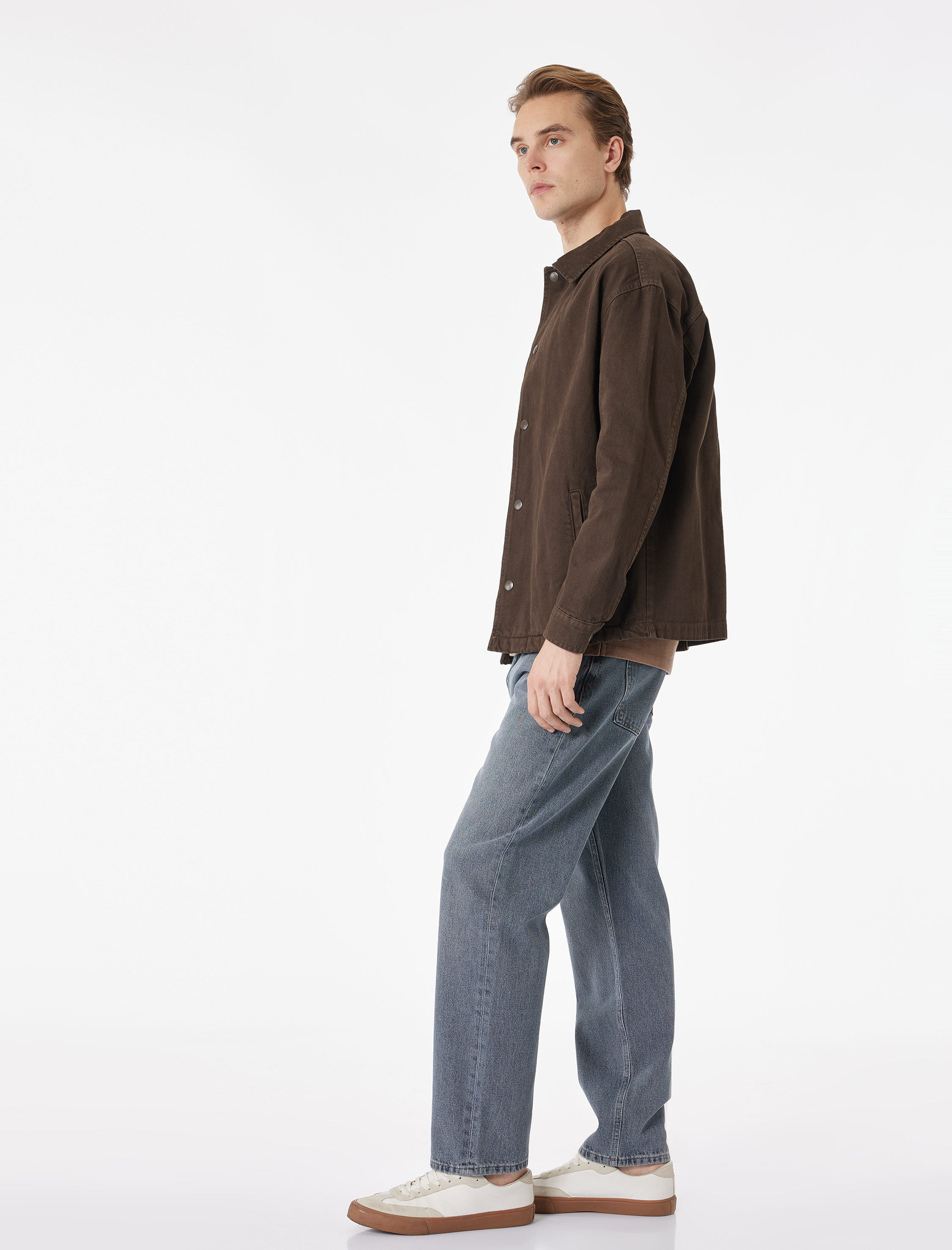   Pamuklu Normal Bel Vintage Straight Fit Jean Pantolon