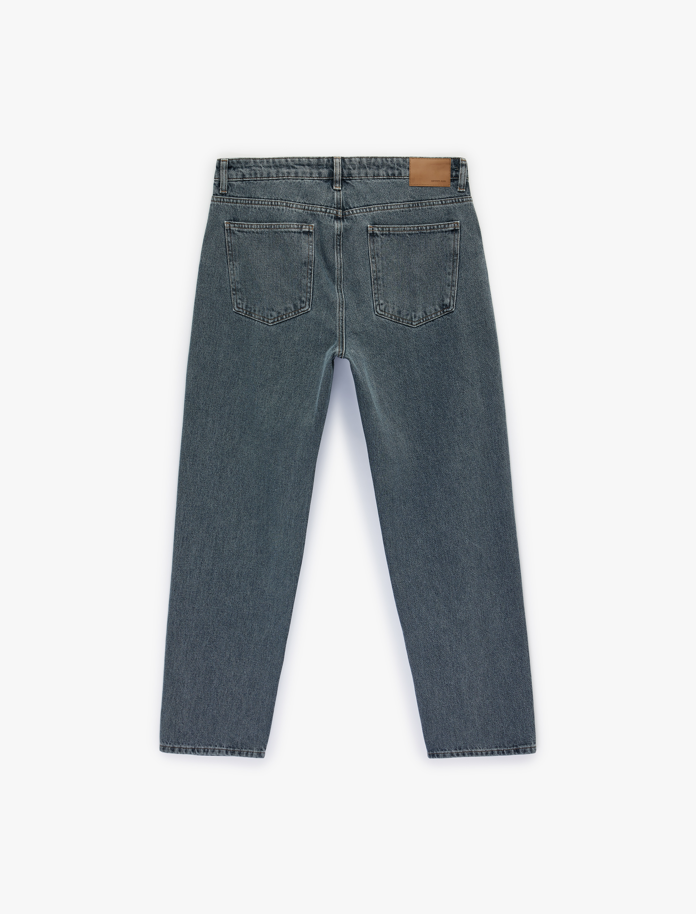   Pamuklu Normal Bel Vintage Straight Fit Jean Pantolon