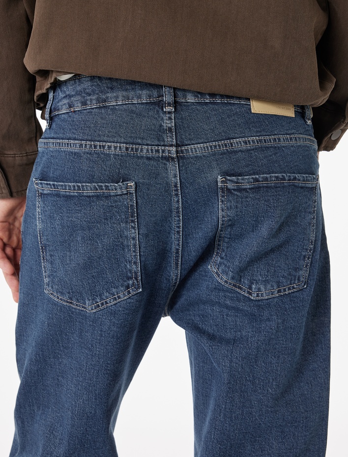  Pamuklu Normal Bel Tapered Fit Jean Pantolon - Joe Jean