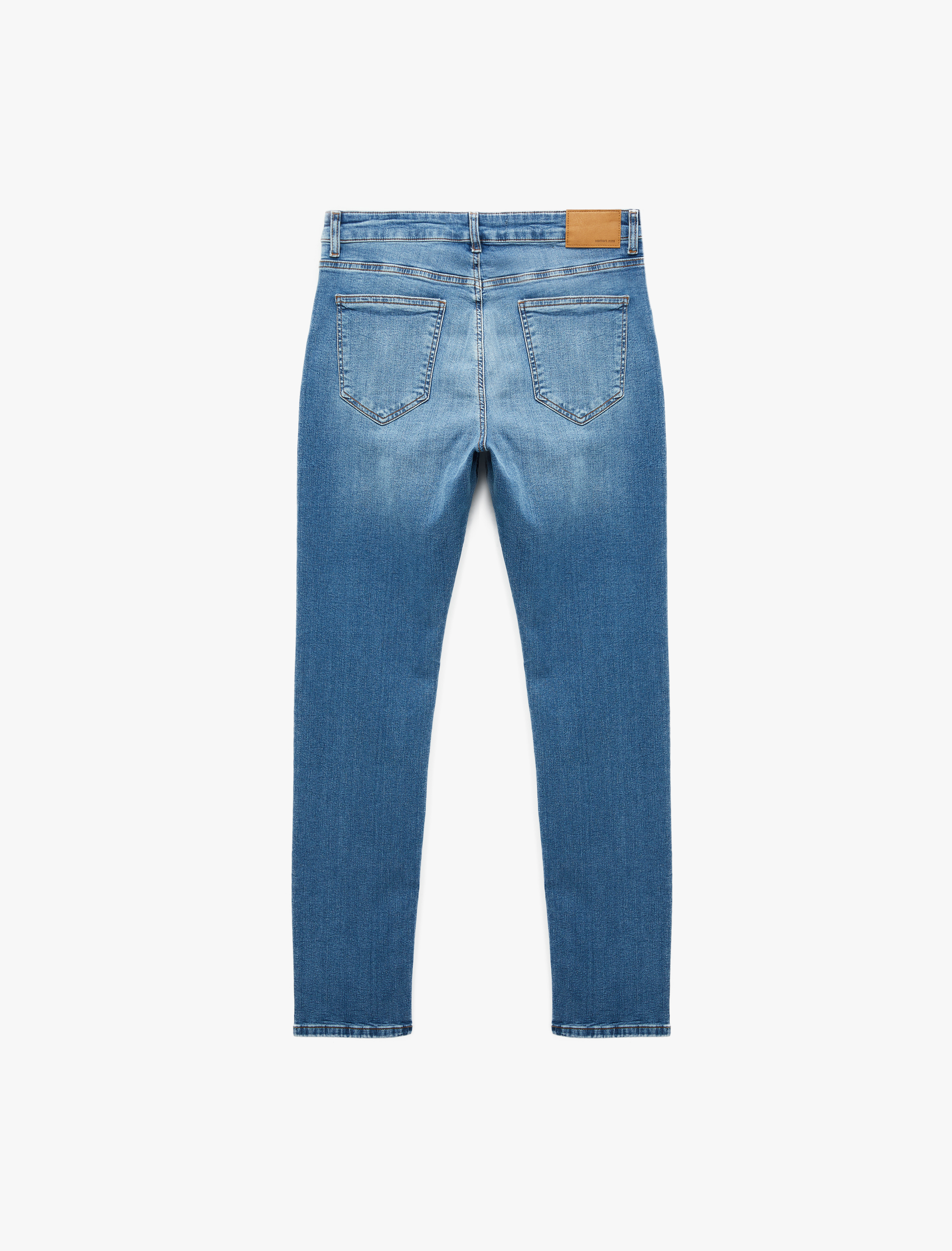   Düğmeli Cep Detaylı Normal Bel Slim Fit Jean Pantolon - Brad Jean