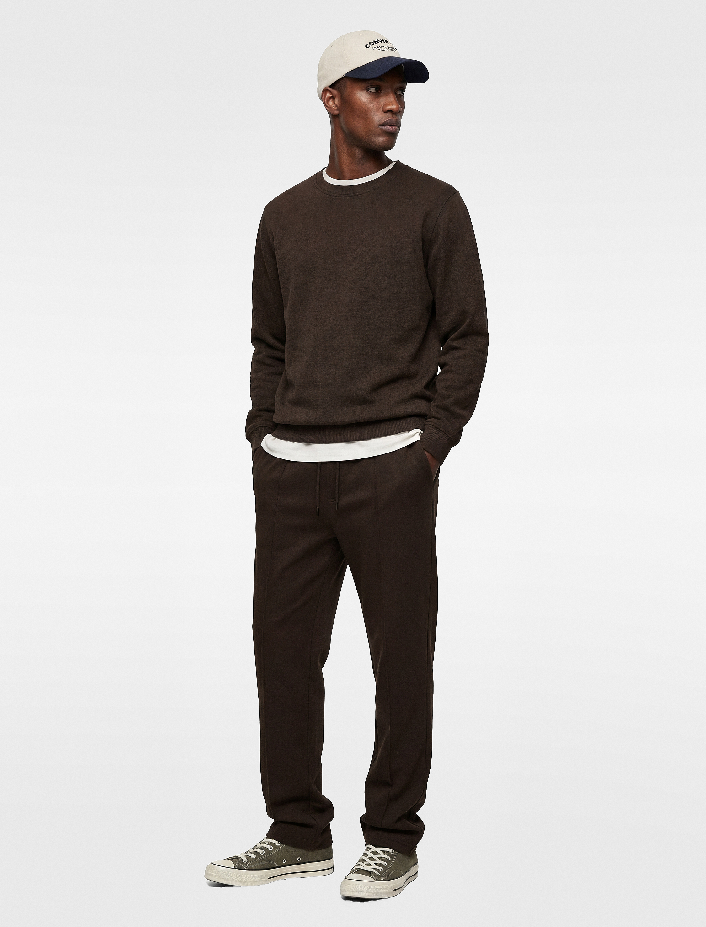   Pamuklu Regular Fit Uzun Kollu Bisiklet Yaka Basic Sweatshirt