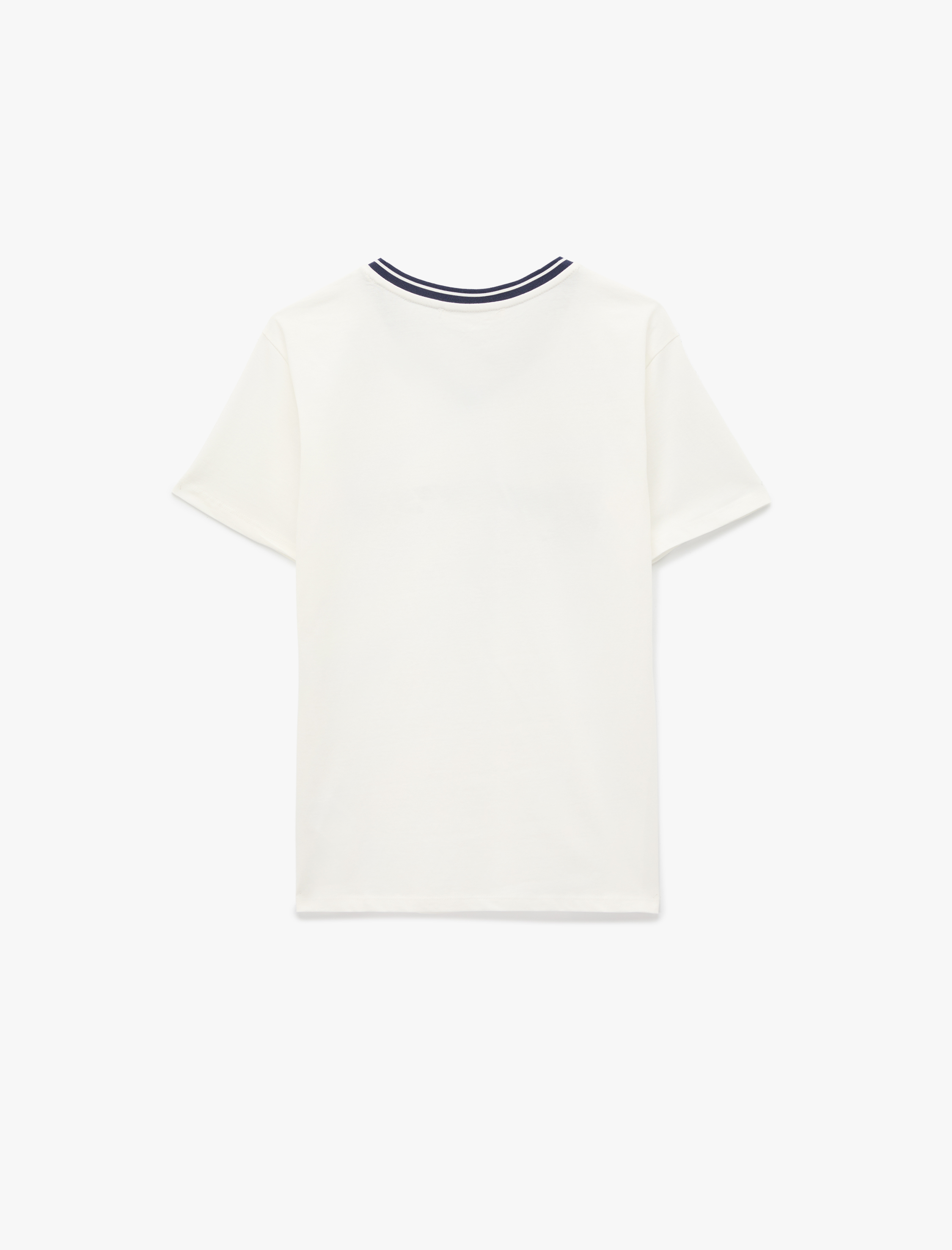   Baskılı Biyeli V Yaka Kısa Kollu Oversize Tişört