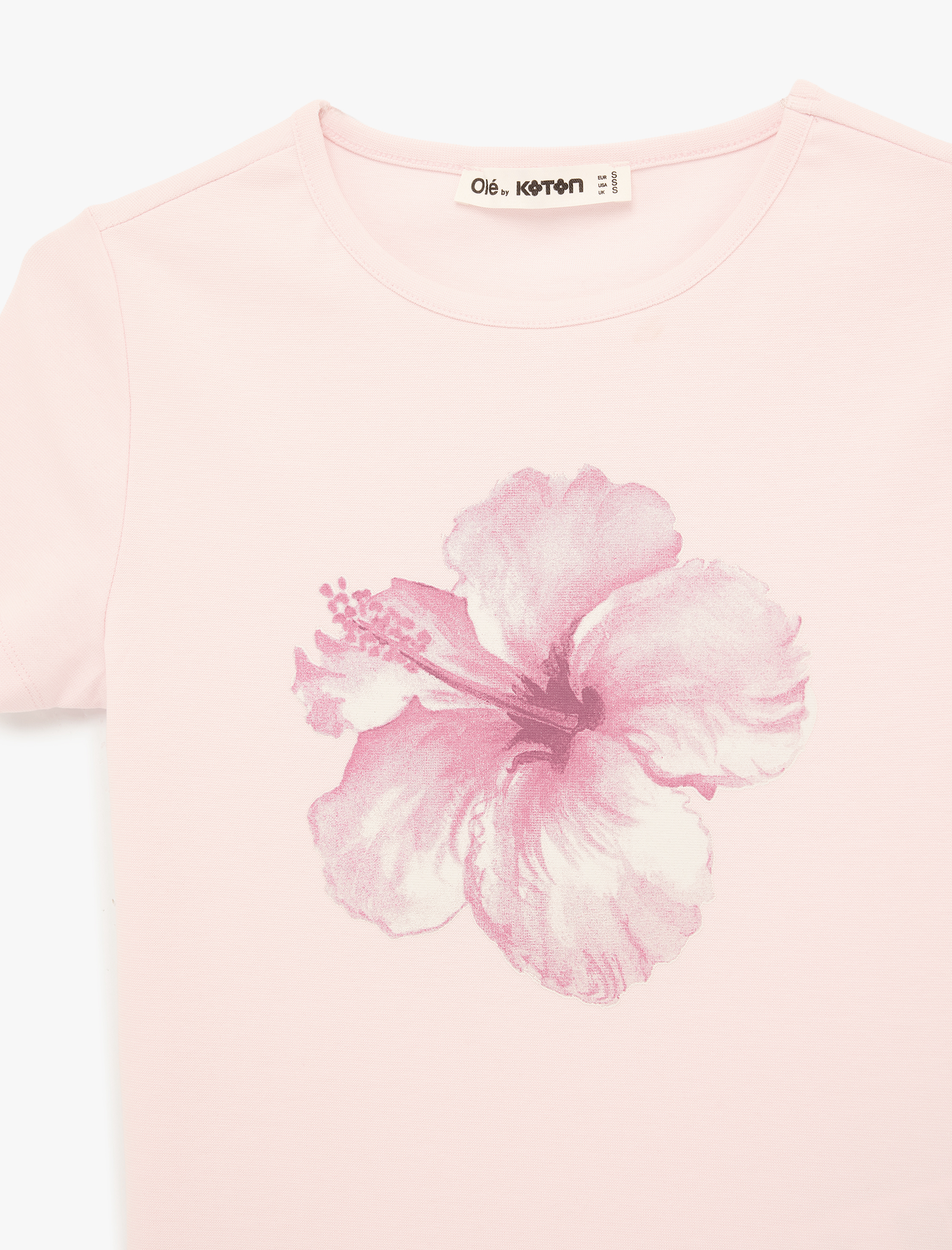   Slim Fit Bisiklet Yaka Kısa Kollu Pamuklu Baskılı Tişört