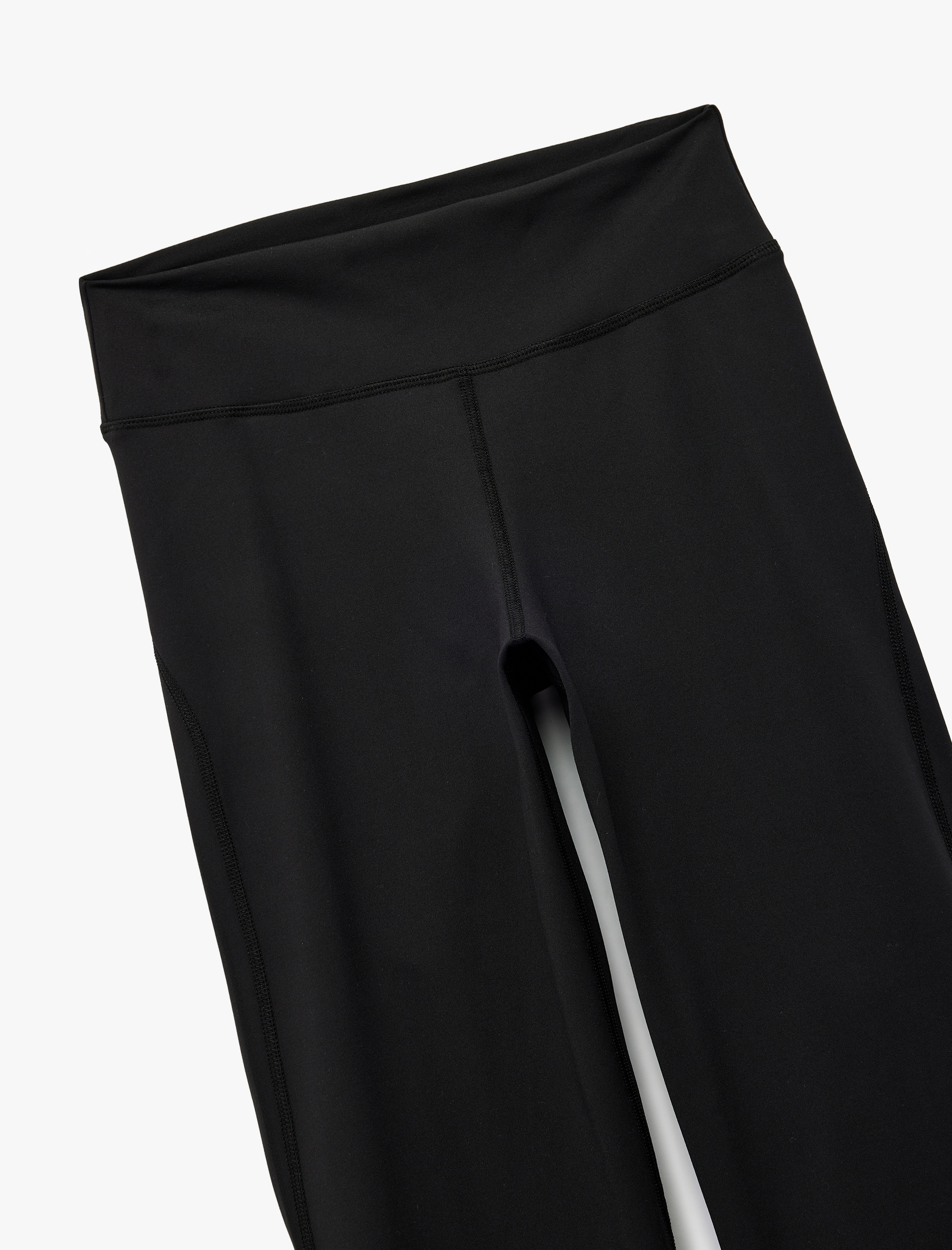   İnterlok Yüksek Bel Lastikli Paça Flare Spor Tayt