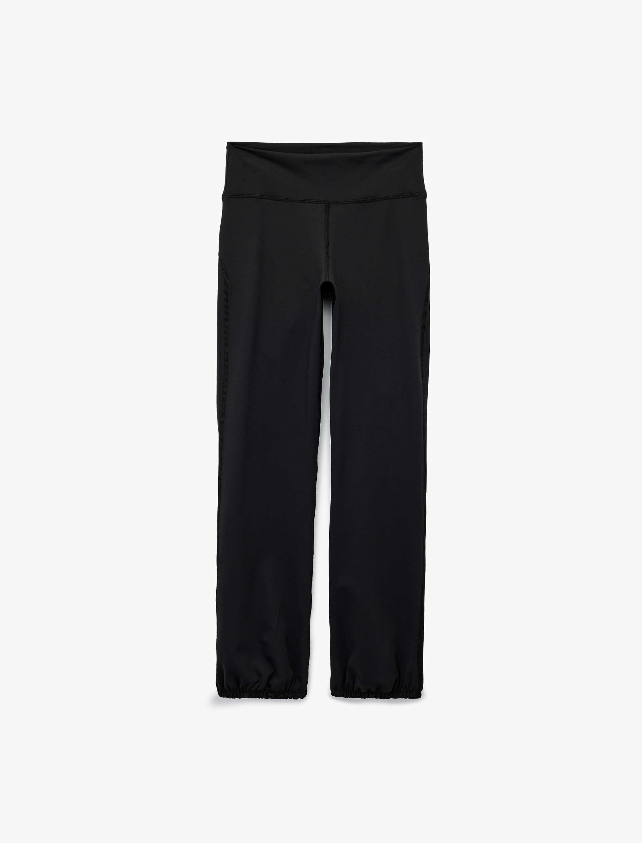   İnterlok Yüksek Bel Lastikli Paça Flare Spor Tayt