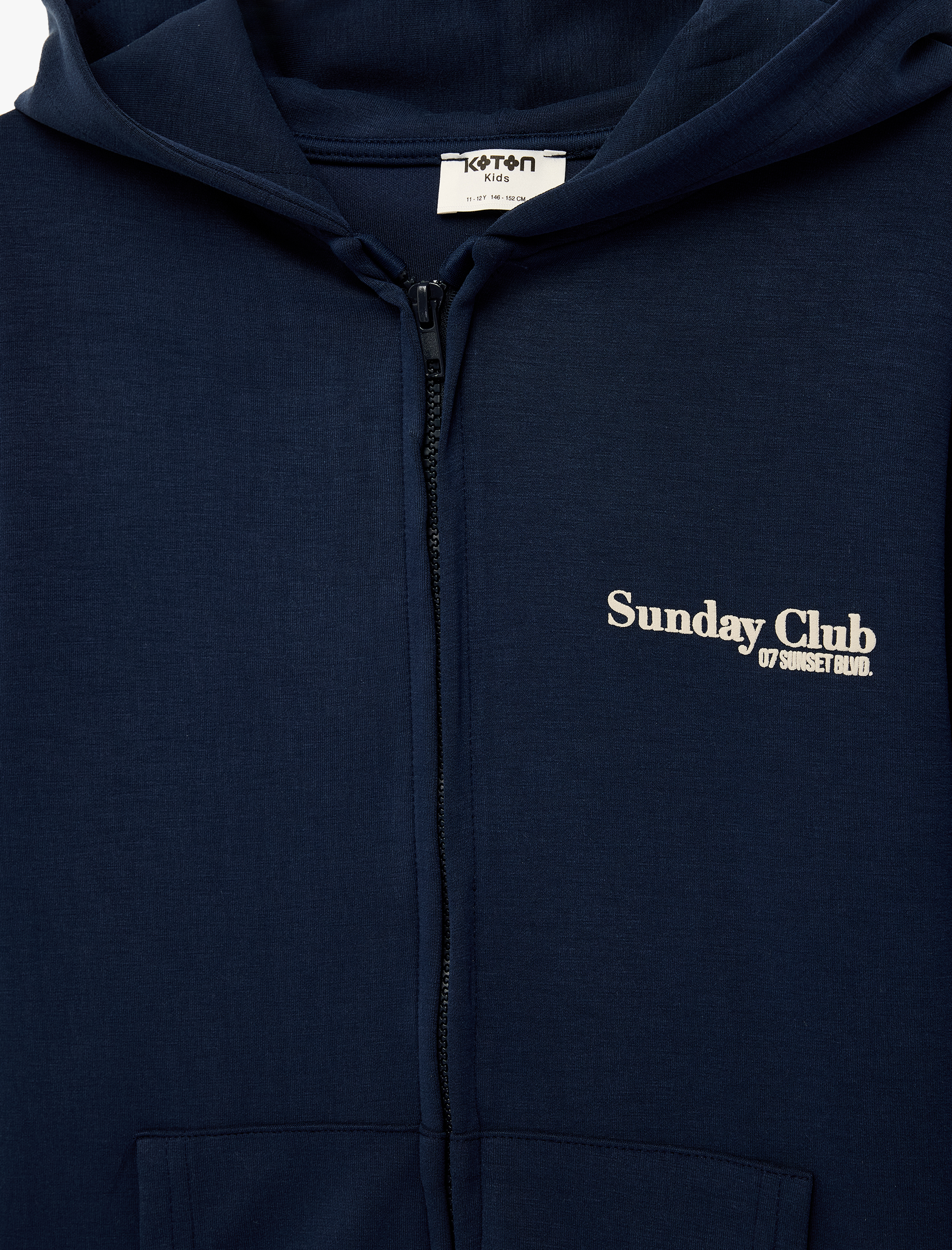  Kız Çocuk Kanguru Cepli Fermuarlı Uzun Kollu Kapüşonlu Hırka